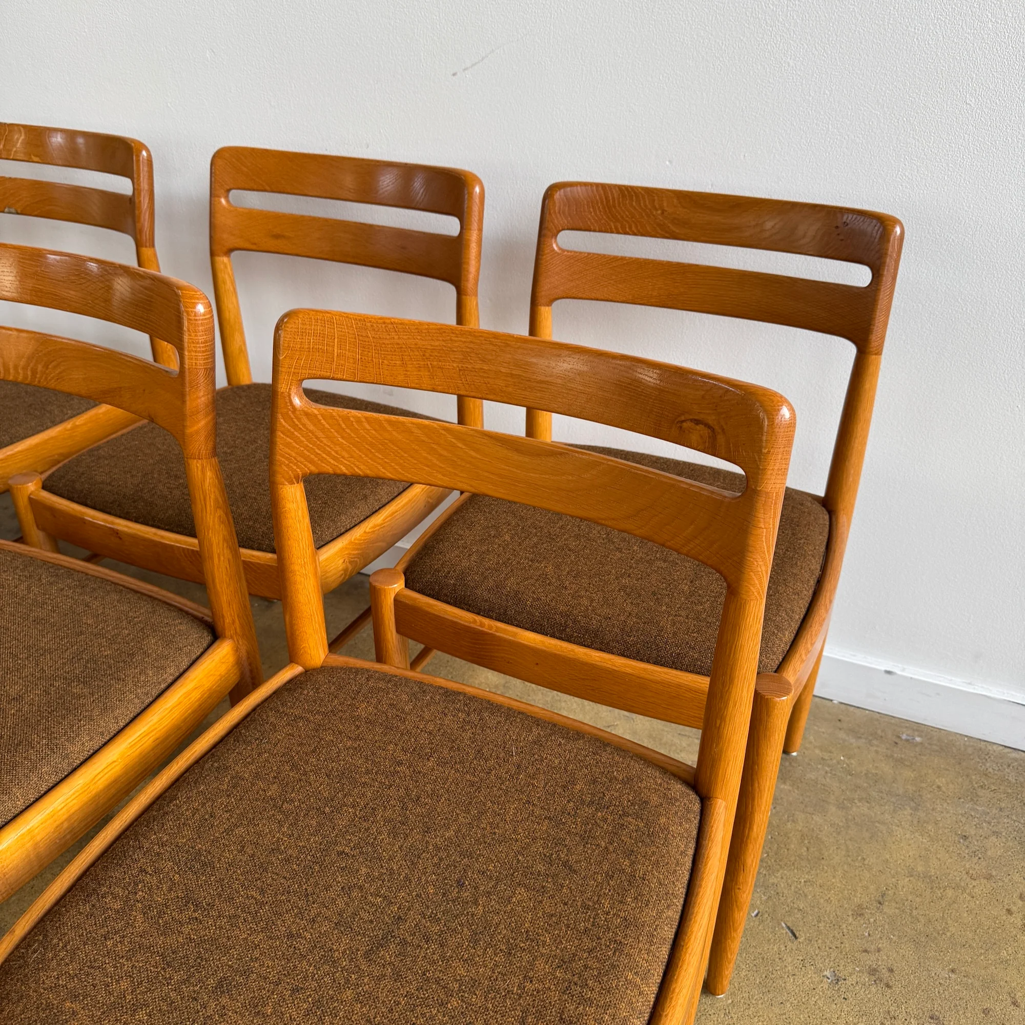 Danish Modern H.W. KLEIN. for Bramin 12 Oak Dining Chairs - Image 7