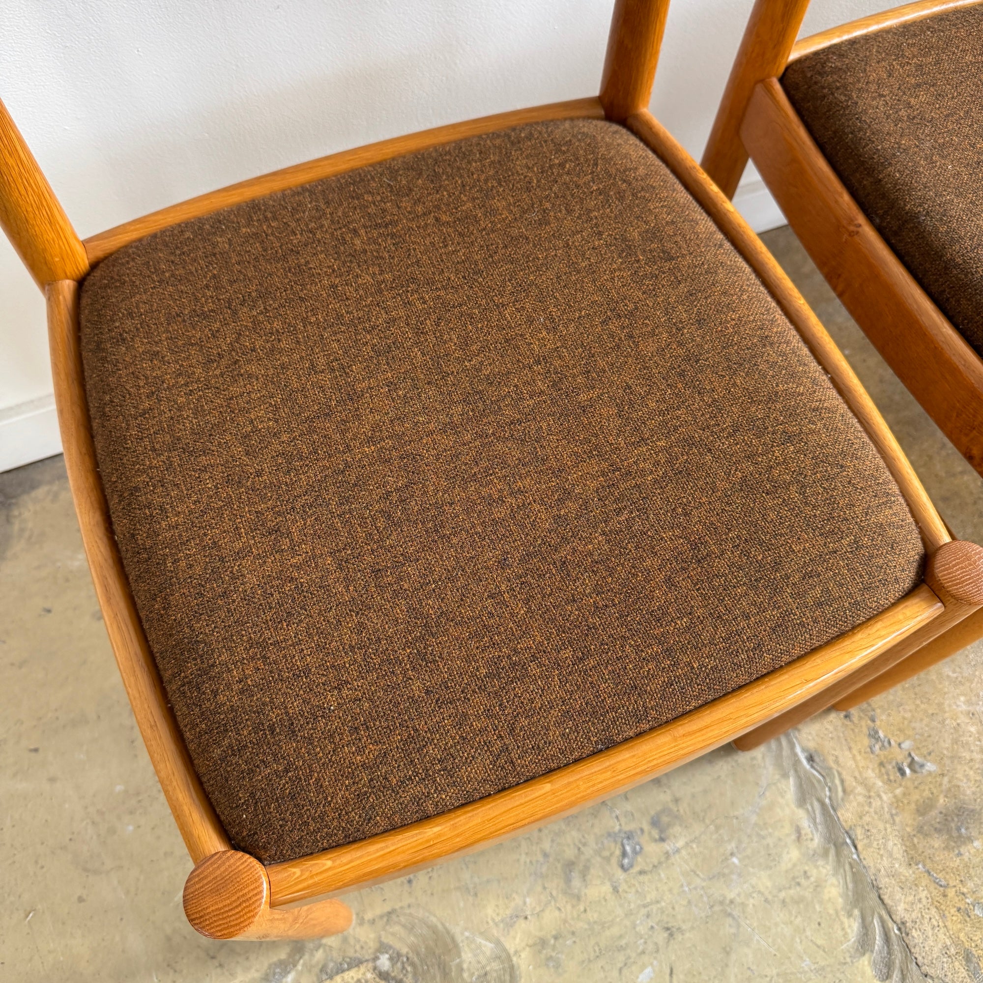 Danish Modern H.W. KLEIN. for Bramin 12 Oak Dining Chairs - Image 9