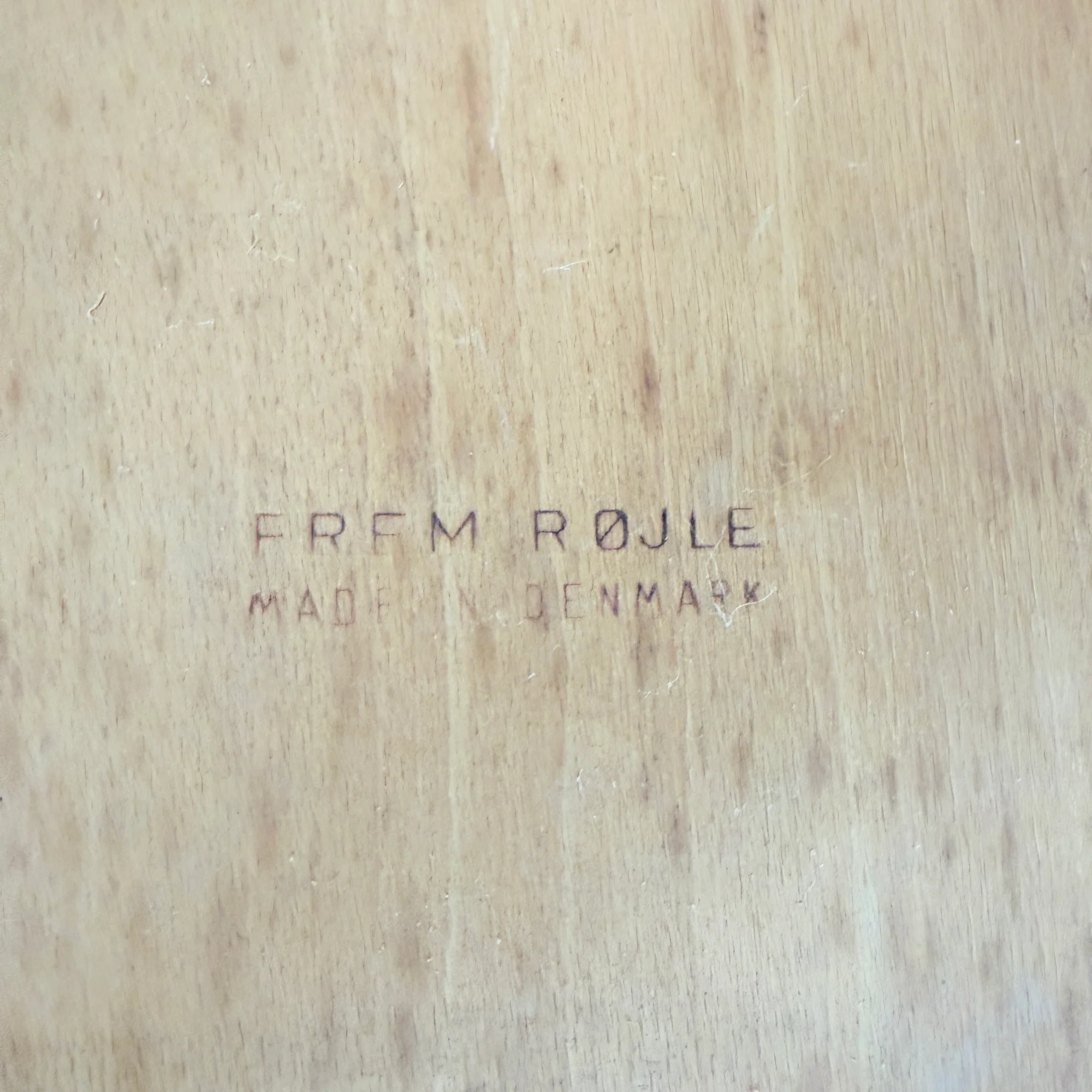 Danish Modern Hans Olsen for Frem Rojle Table With 6 Nesting Chairs (Restored) - Image 10