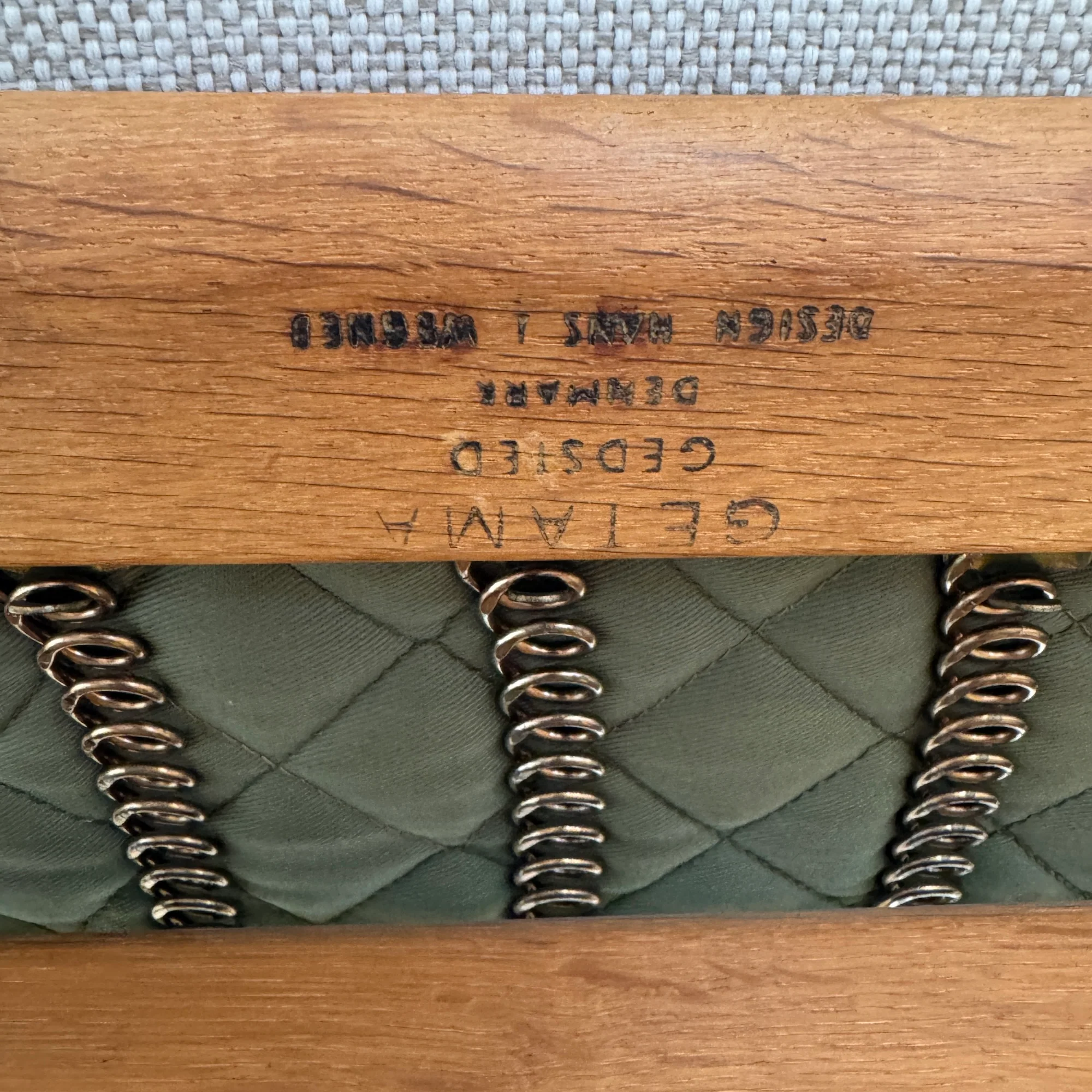 Danish Modern Hans Wegner GE290 Oak Sofa for Getama - Image 8