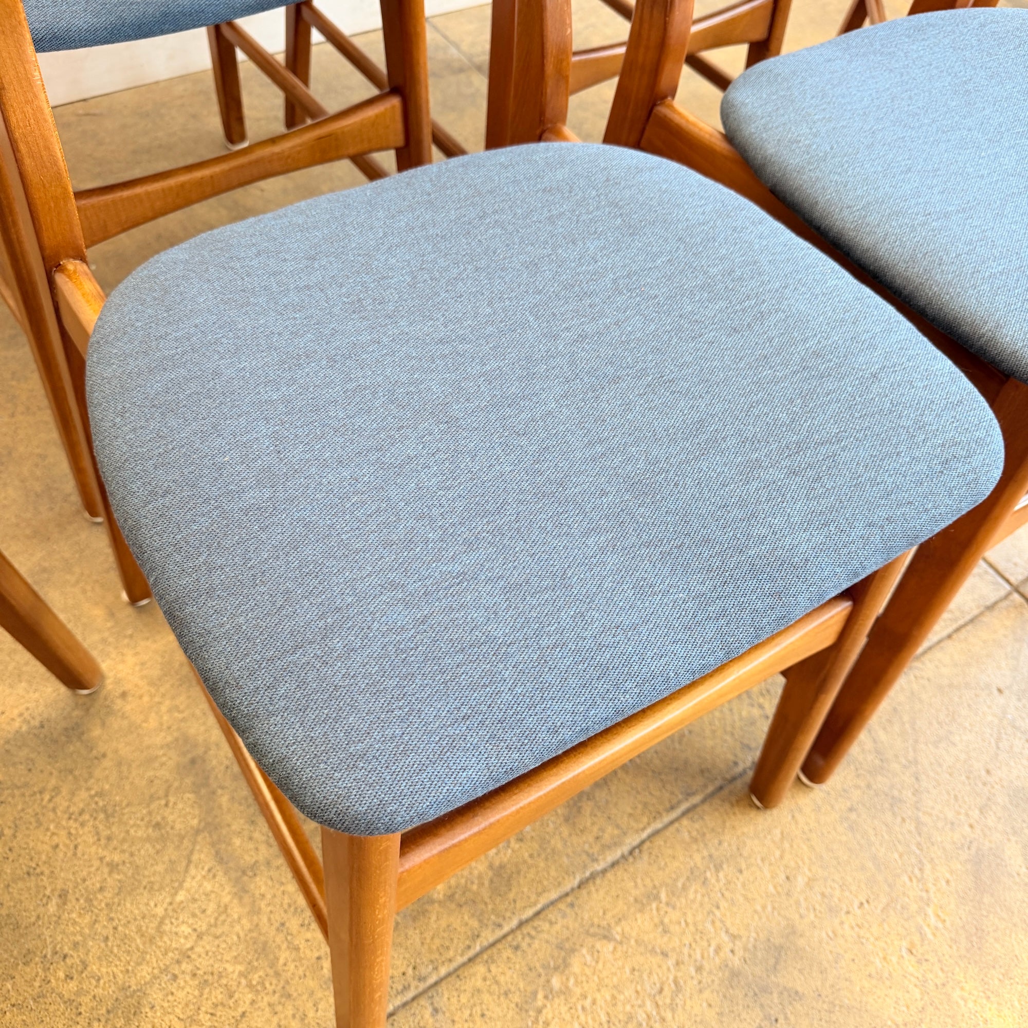 Danish Modern Ib Kofod-Larsen for Christensen & Larsen Teak Dining Chairs - Image 7