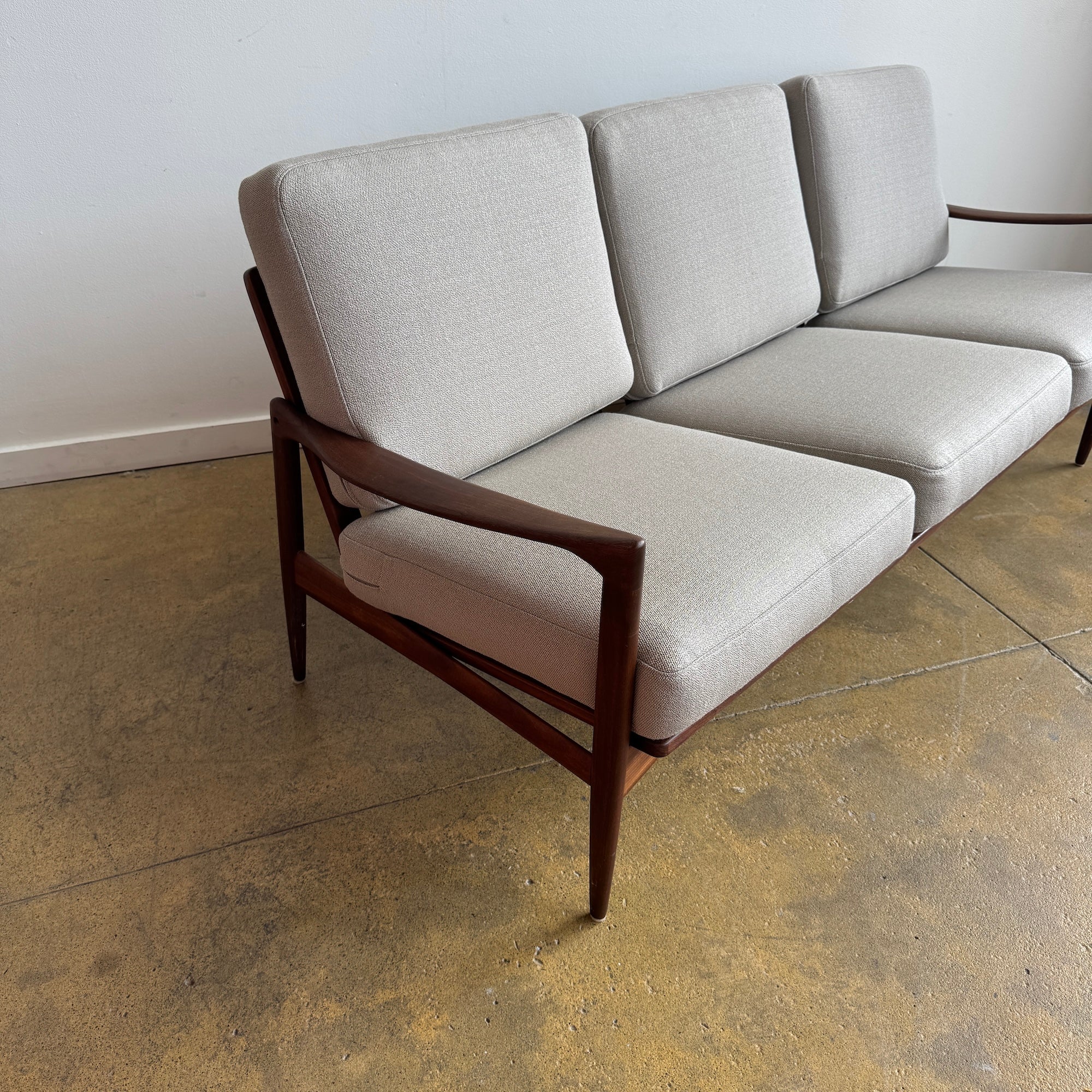 Danish Modern Ib Kofod-Larsen Three-Seat Sofa for Selig, 1960s - Image 3
