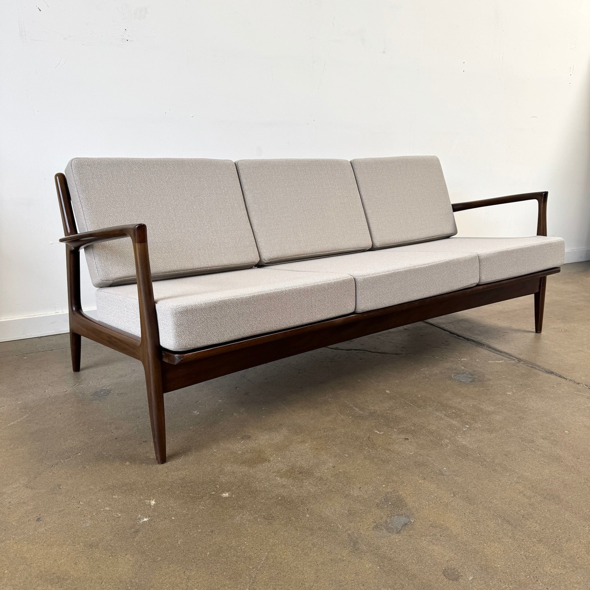 Danish Modern Ib Kofod-Larsen Three-Seat Sofa for Selig, 1960s