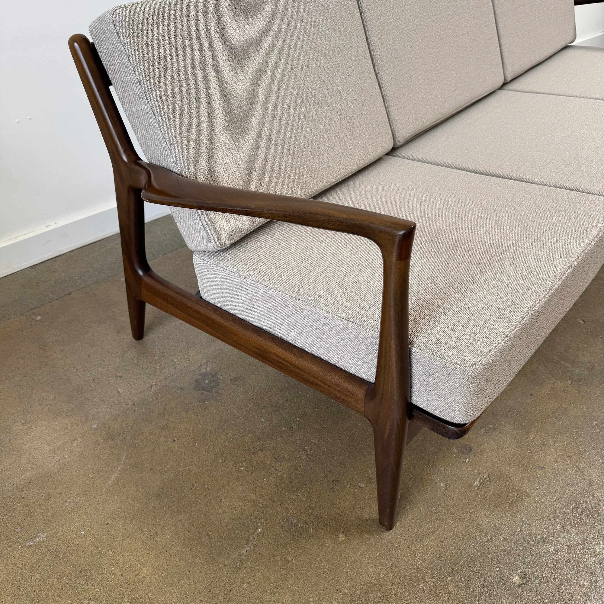 Danish Modern Ib Kofod-Larsen Three-Seat Sofa for Selig, 1960s - Image 10