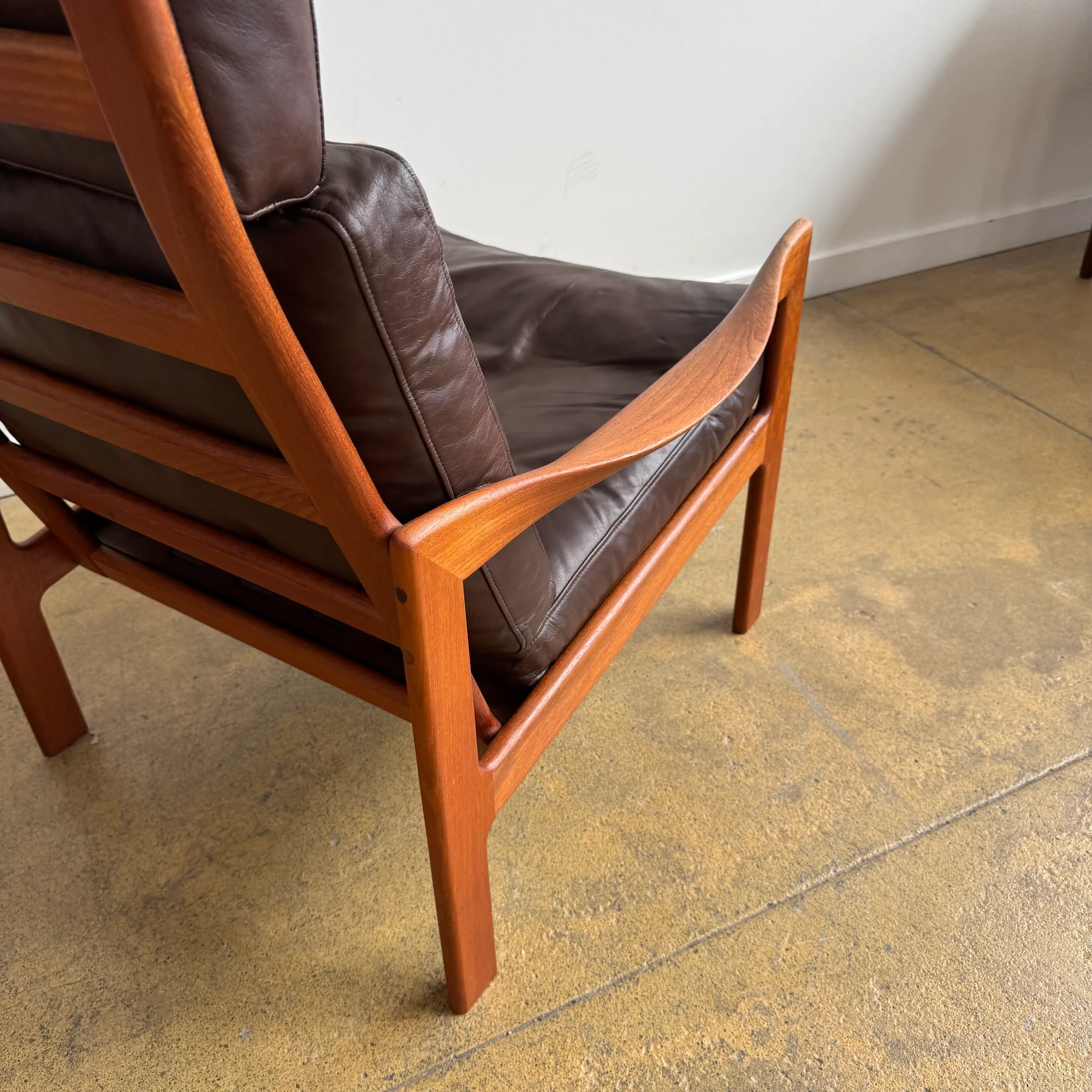 Danish Modern Illum Wikkelsø Model 20 High-Back Lounge Chair by N. Eilersen - Image 5