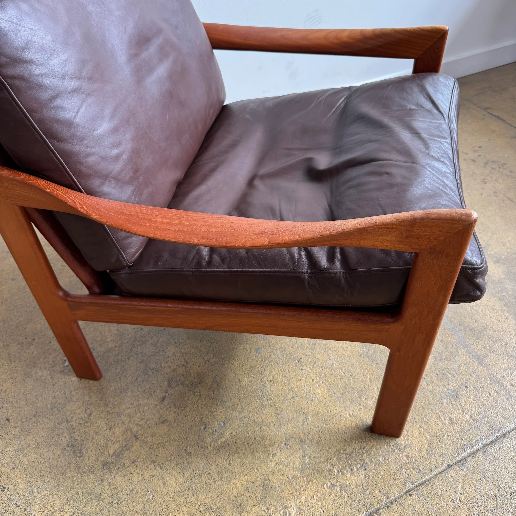 Danish Modern Illum Wikkelsø Model 20 High-Back Lounge Chair by N. Eilersen - Image 7