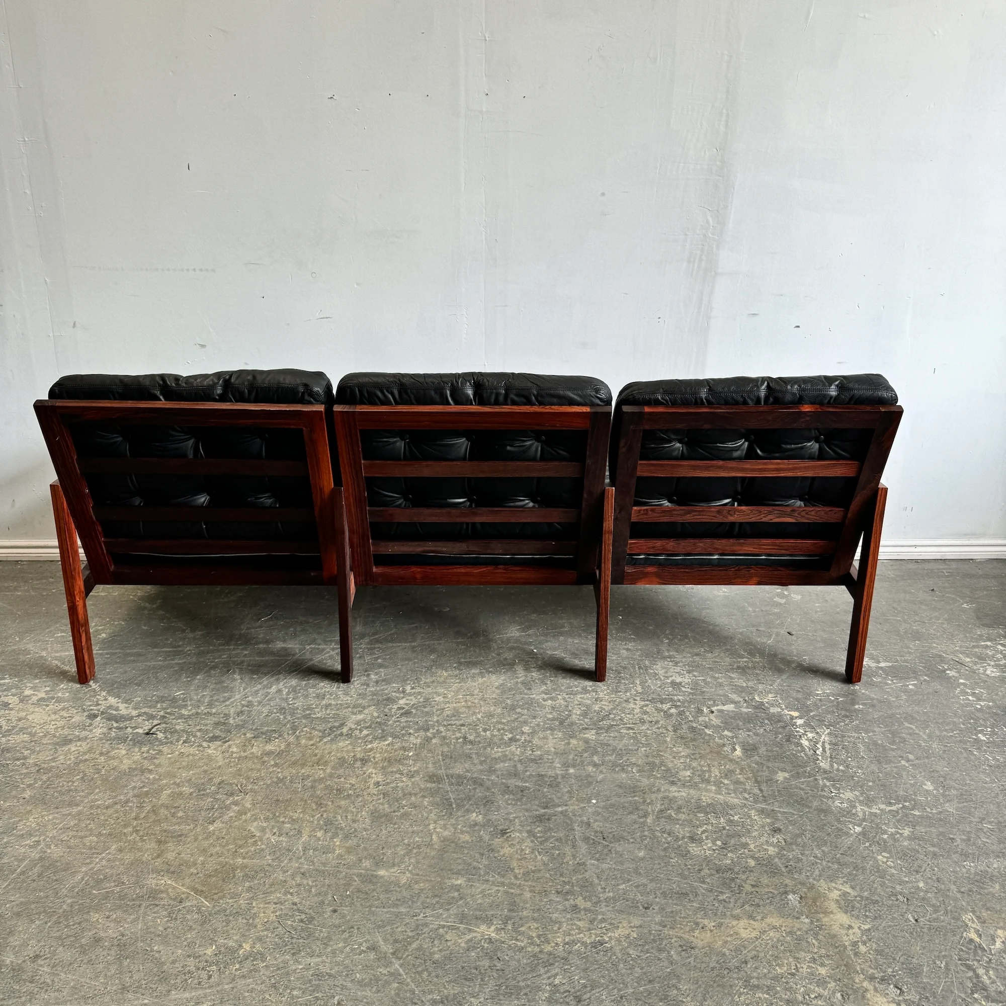 Danish Modern ILLUM WIKKELSØ Rosewood "Capella sofa for Eilersen - Image 5