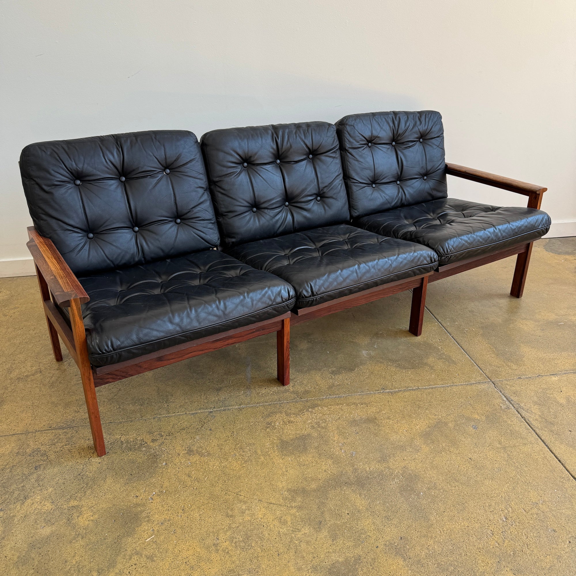 Danish Modern ILLUM WIKKELSØ Rosewood "Capella sofa for Eilersen - Image 2