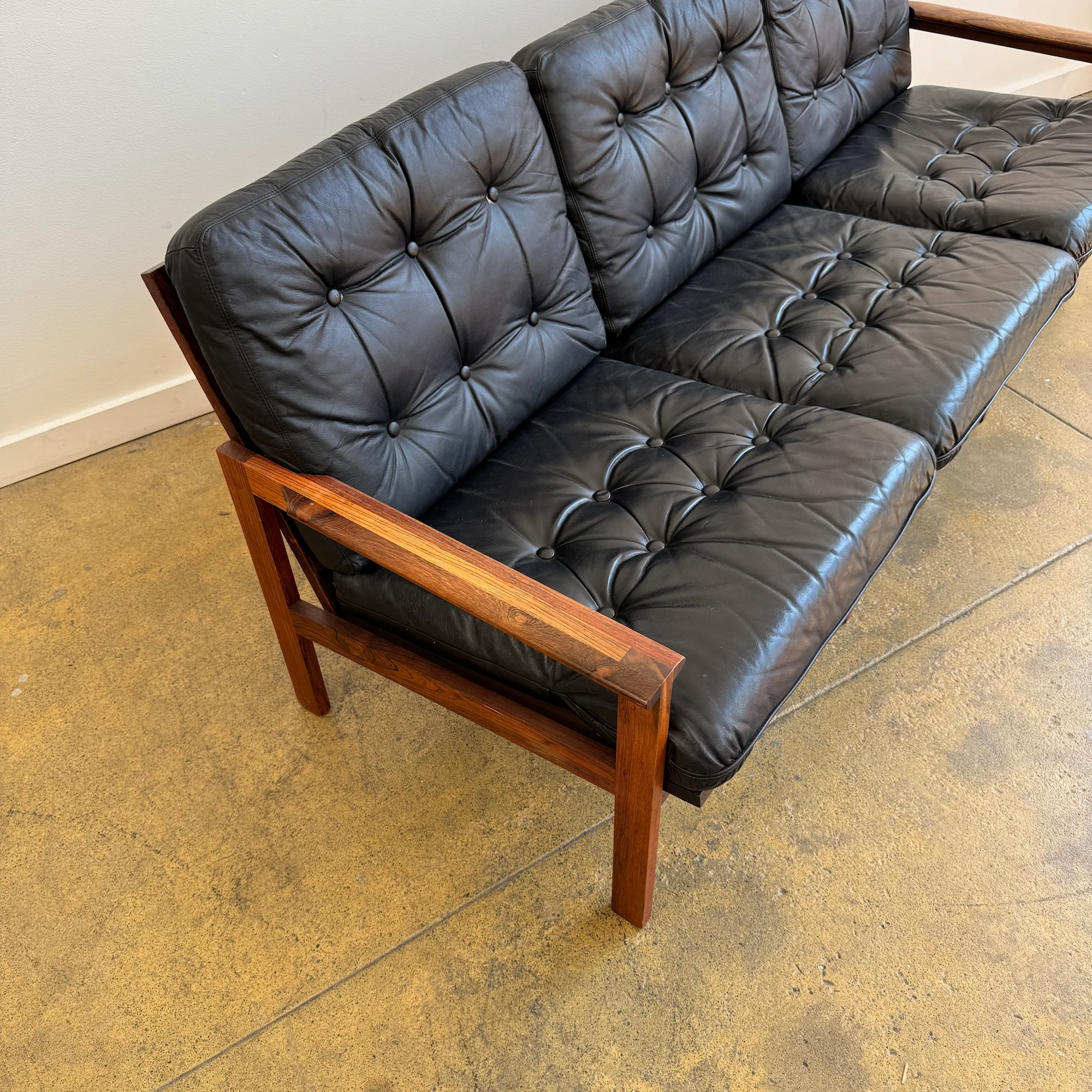 Danish Modern ILLUM WIKKELSØ Rosewood "Capella sofa for Eilersen - Image 3