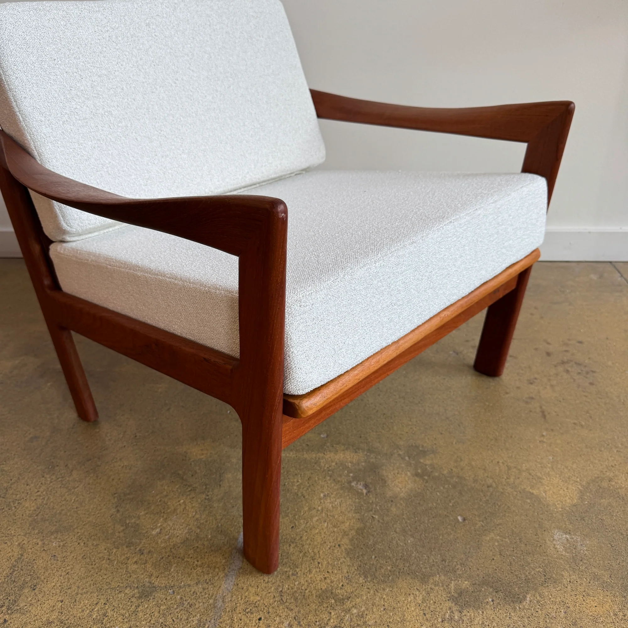 Danish Modern Illum Wikkelsø  Teak Sculpture Lounge Chair by Niels Eilersen - Image 8