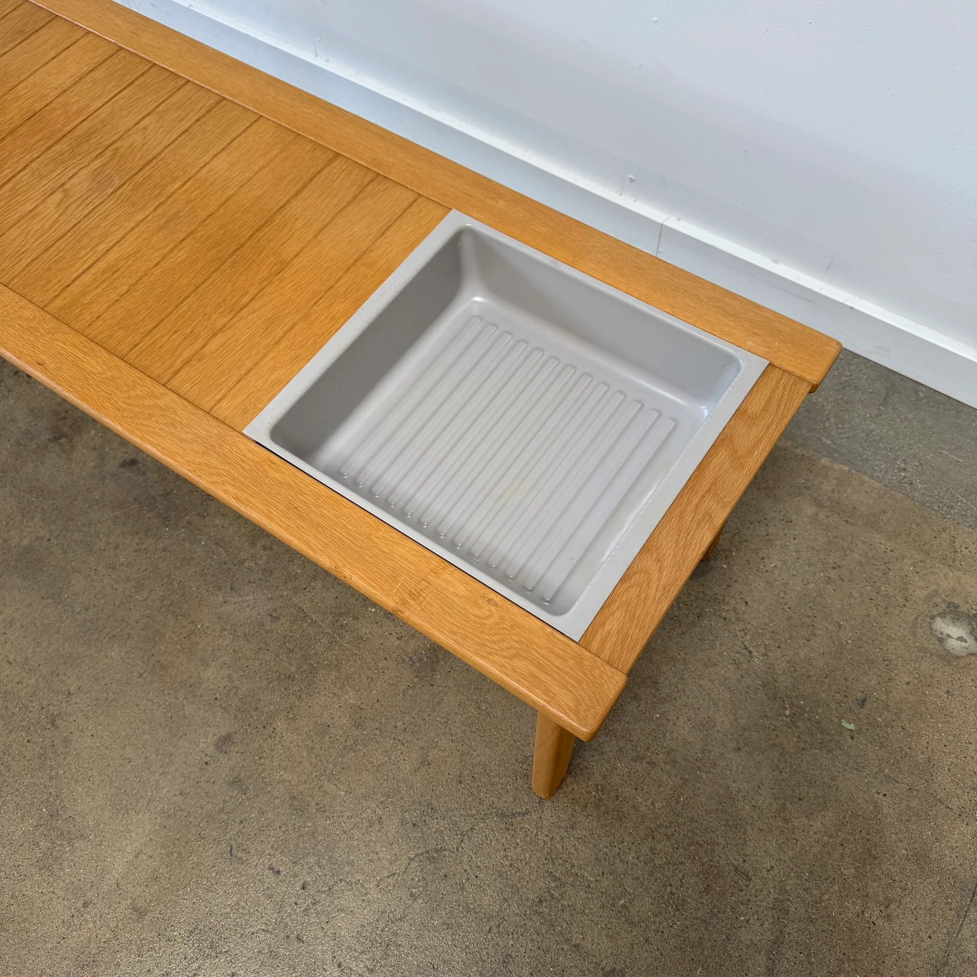 Danish Modern Ingvar Andersen Oak bench with Planter for Averskog - Image 5
