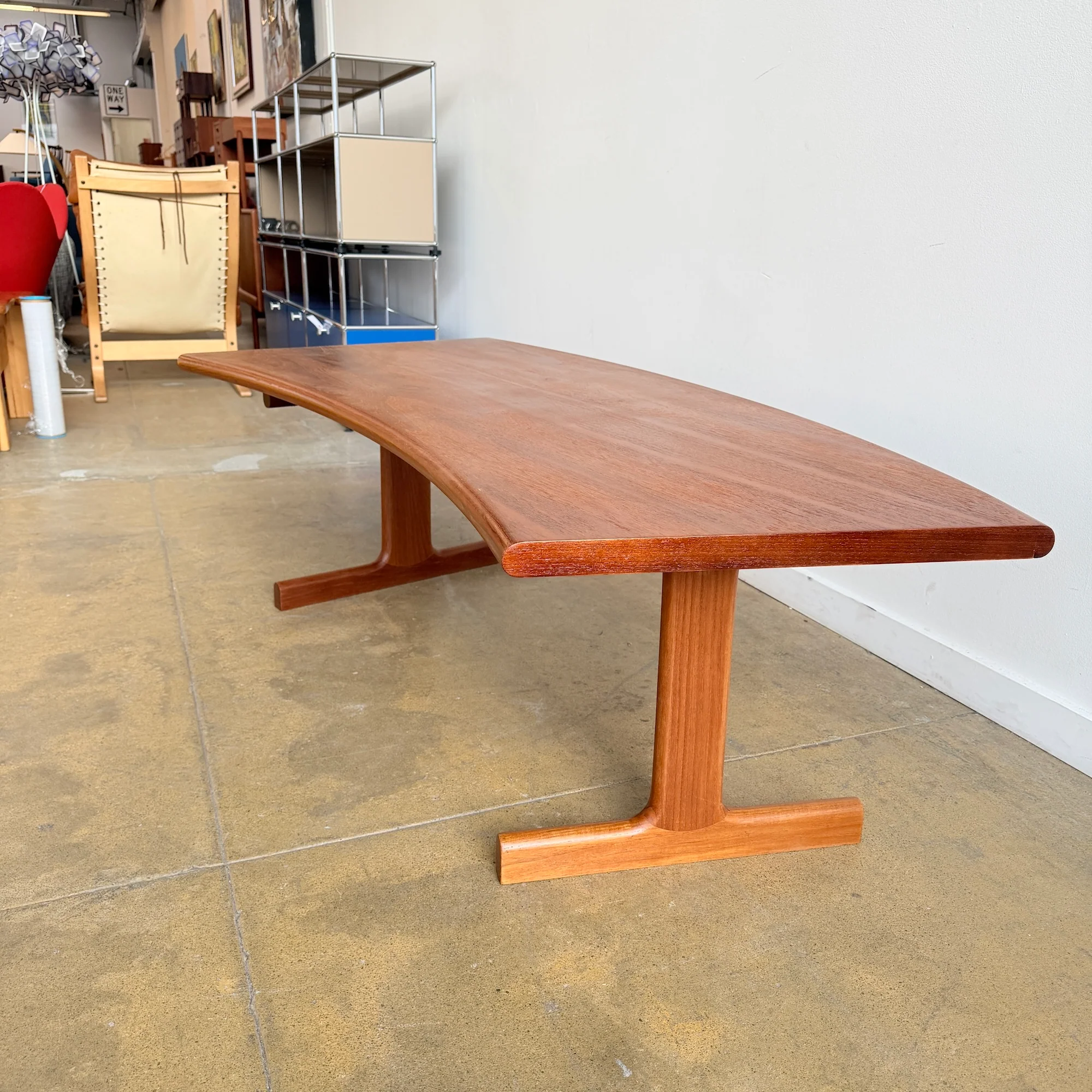 Danish Modern Johannes Andersen Curve Teak Coffee Table for CFC Silkeborg - Image 3