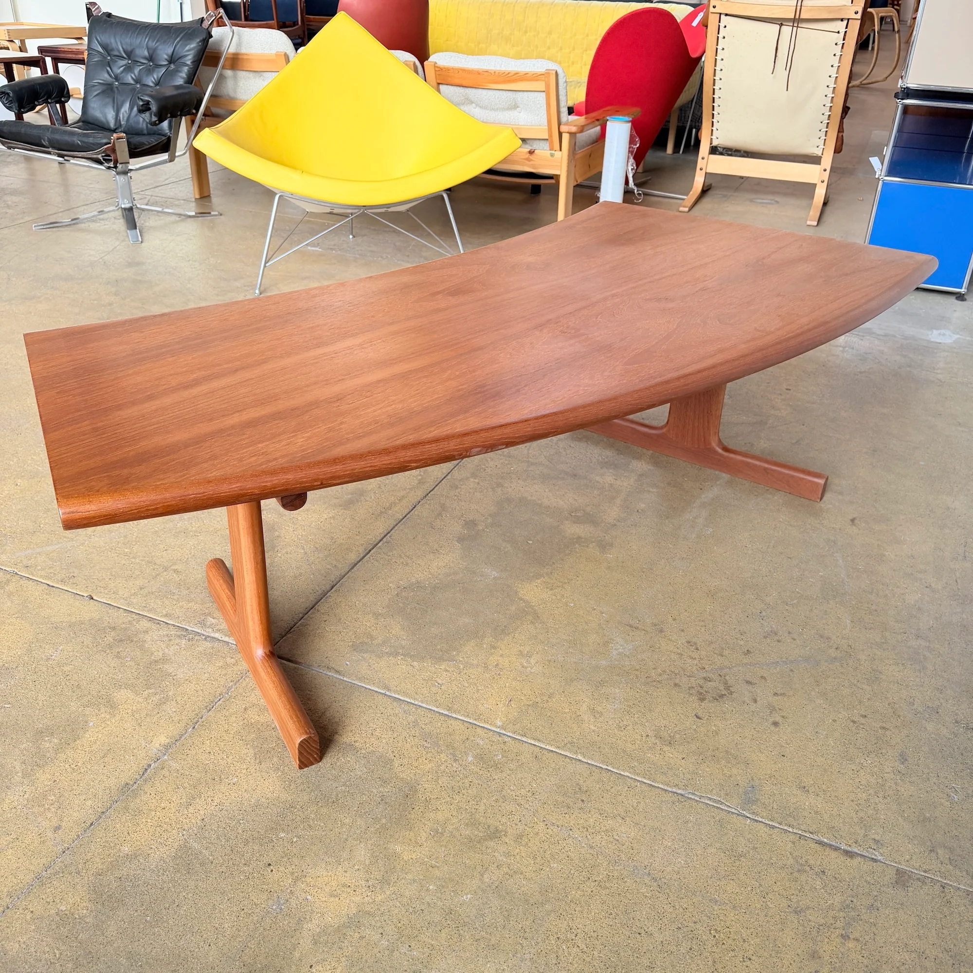 Danish Modern Johannes Andersen Curve Teak Coffee Table for CFC Silkeborg - Image 4