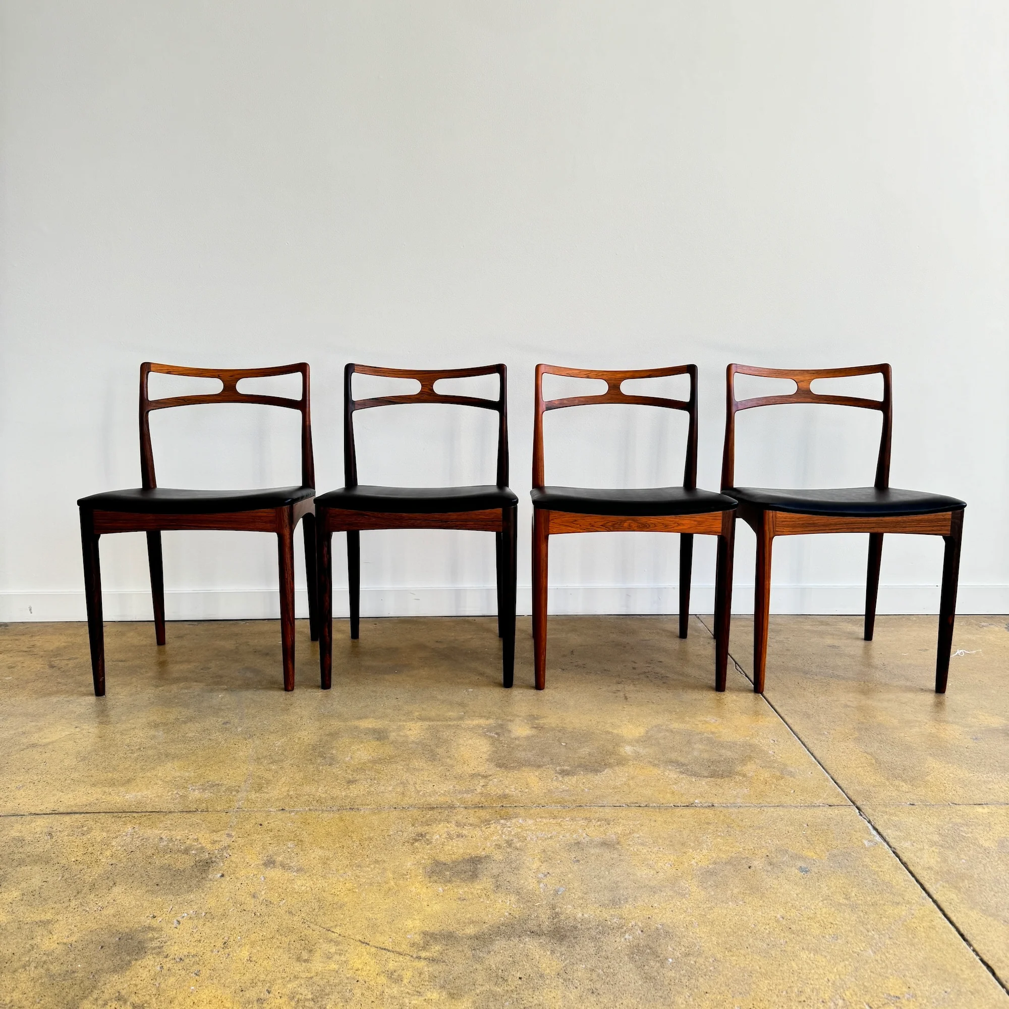 Danish Modern Johannes Andersen Model 94 Rosewood Dining Chairs for Christian Linneberg