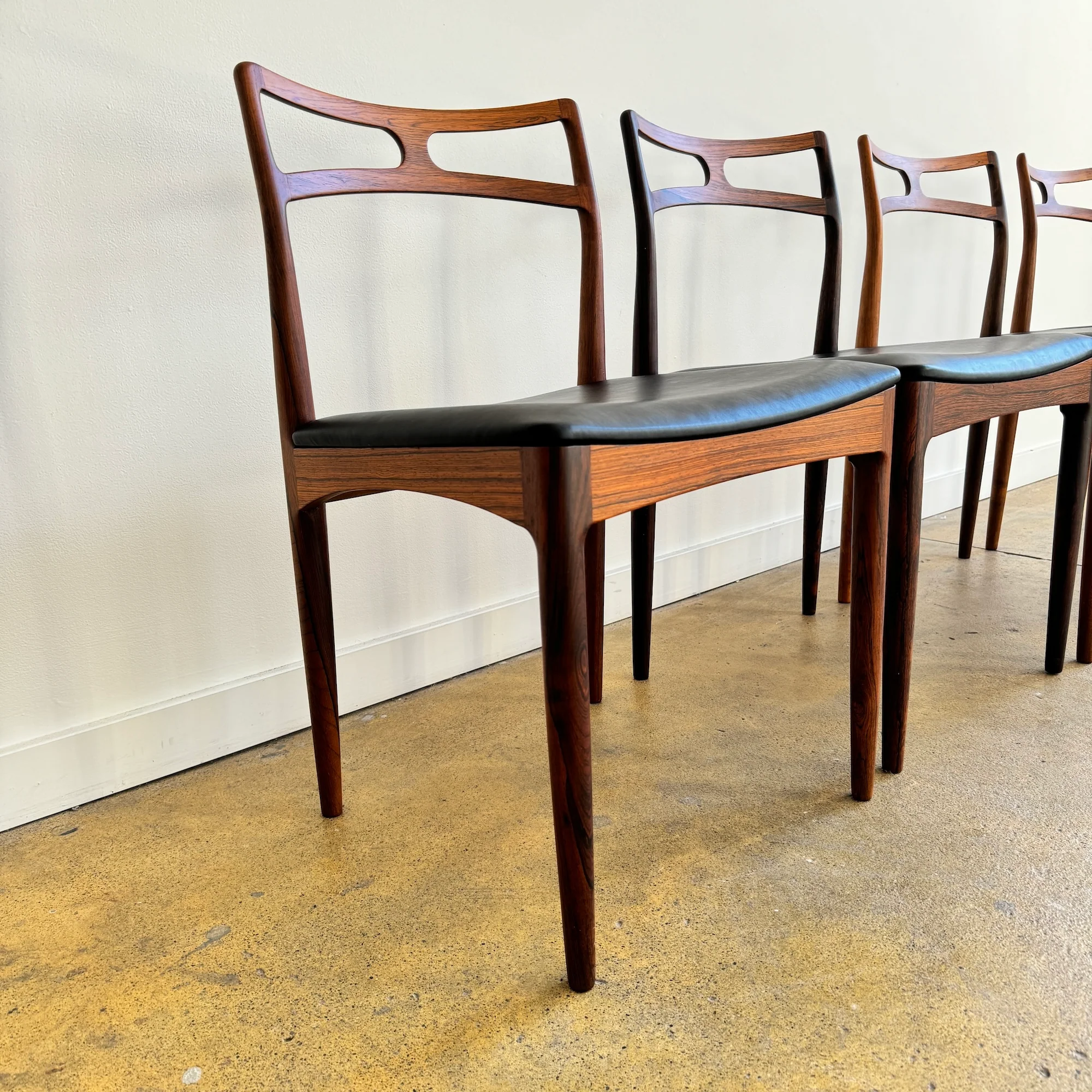 Danish Modern Johannes Andersen Model 94 Rosewood Dining Chairs for Christian Linneberg - Image 4