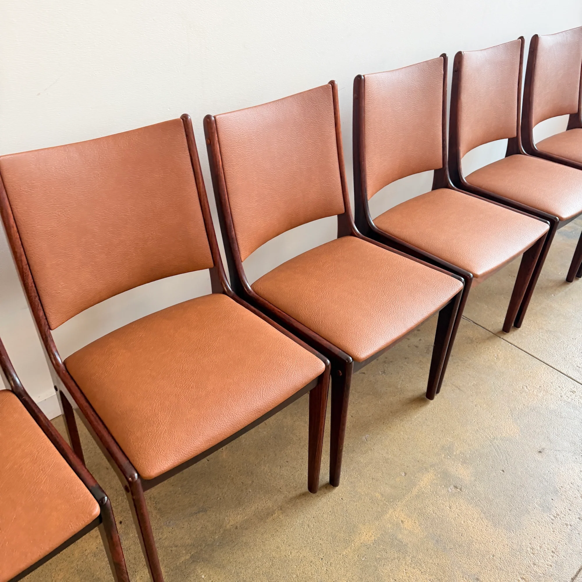 Danish Modern Johannes Andersen Rosewood chairs for Uldum Mobelfabrik. - Image 5