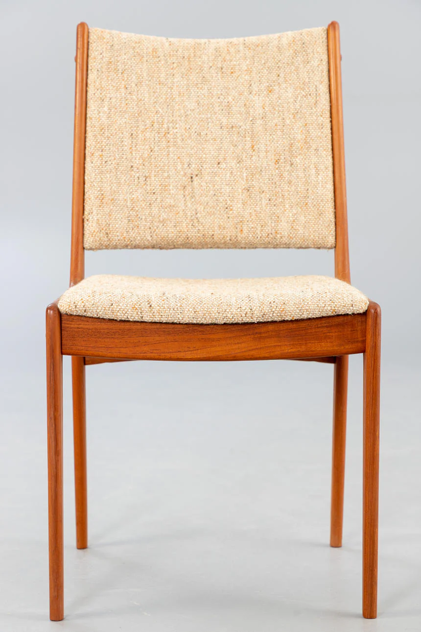 Danish Modern Johannes Andersen Teak wood dining chairs for Uldum - Image 4