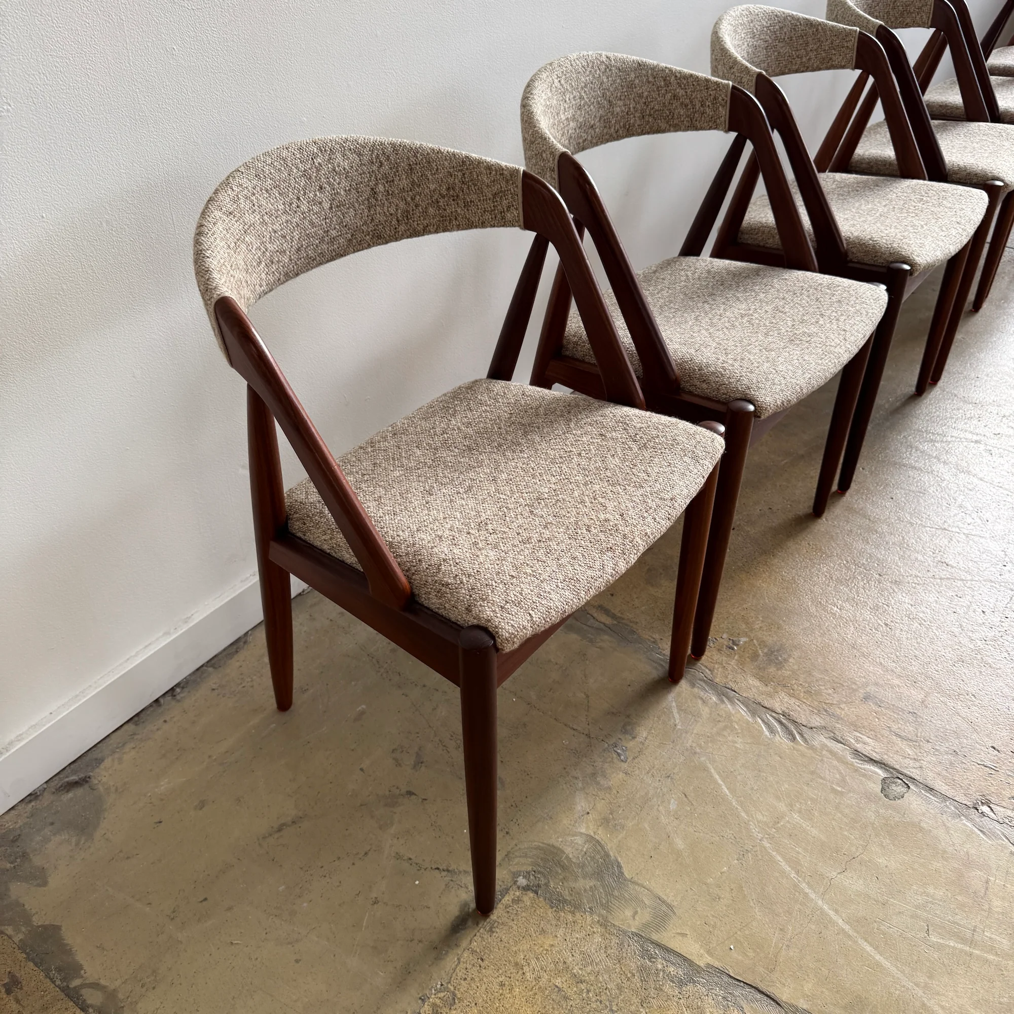Danish Modern Kai Kristiansen Model 31 Teak Dining Chairs - Image 10
