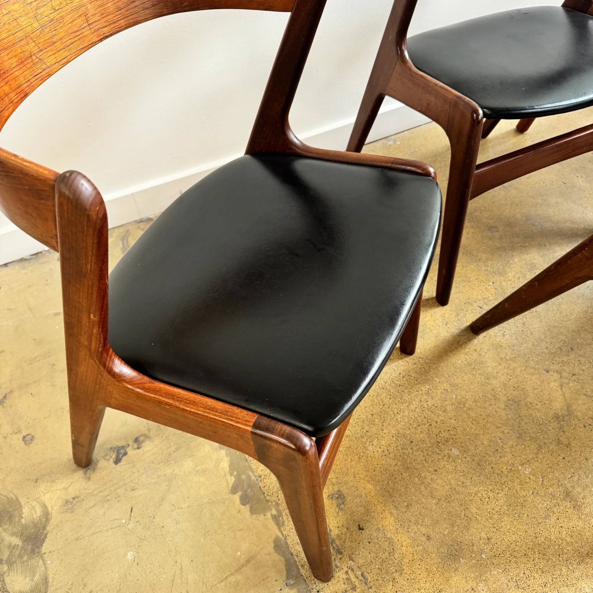 Danish Modern Kai Kristiansen model T21 Teakwood 6 Dining Chairs - Image 5