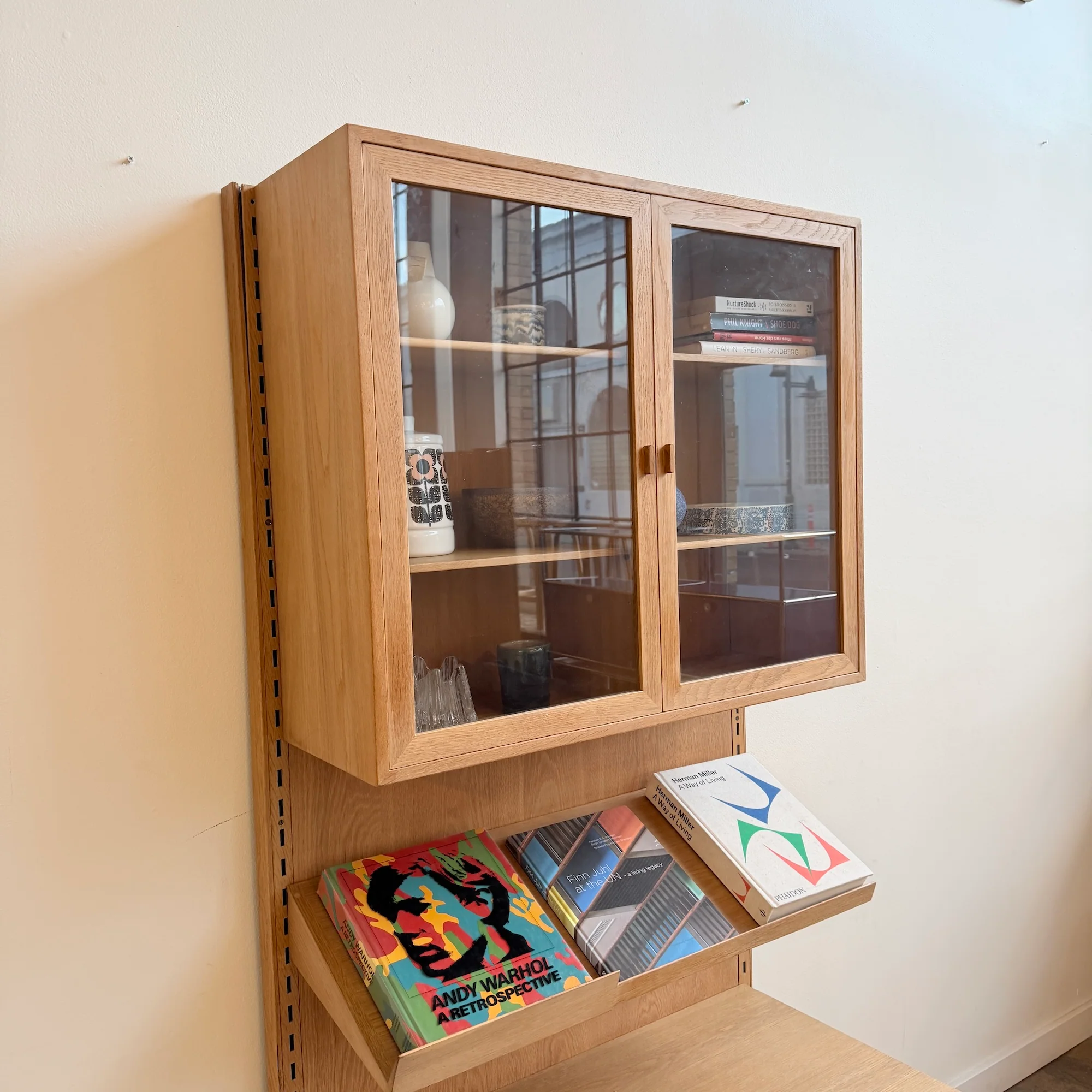 Danish Modern Kai Kristiansen Oak Wall-Mounted Shelving by FM Møbler - Image 3