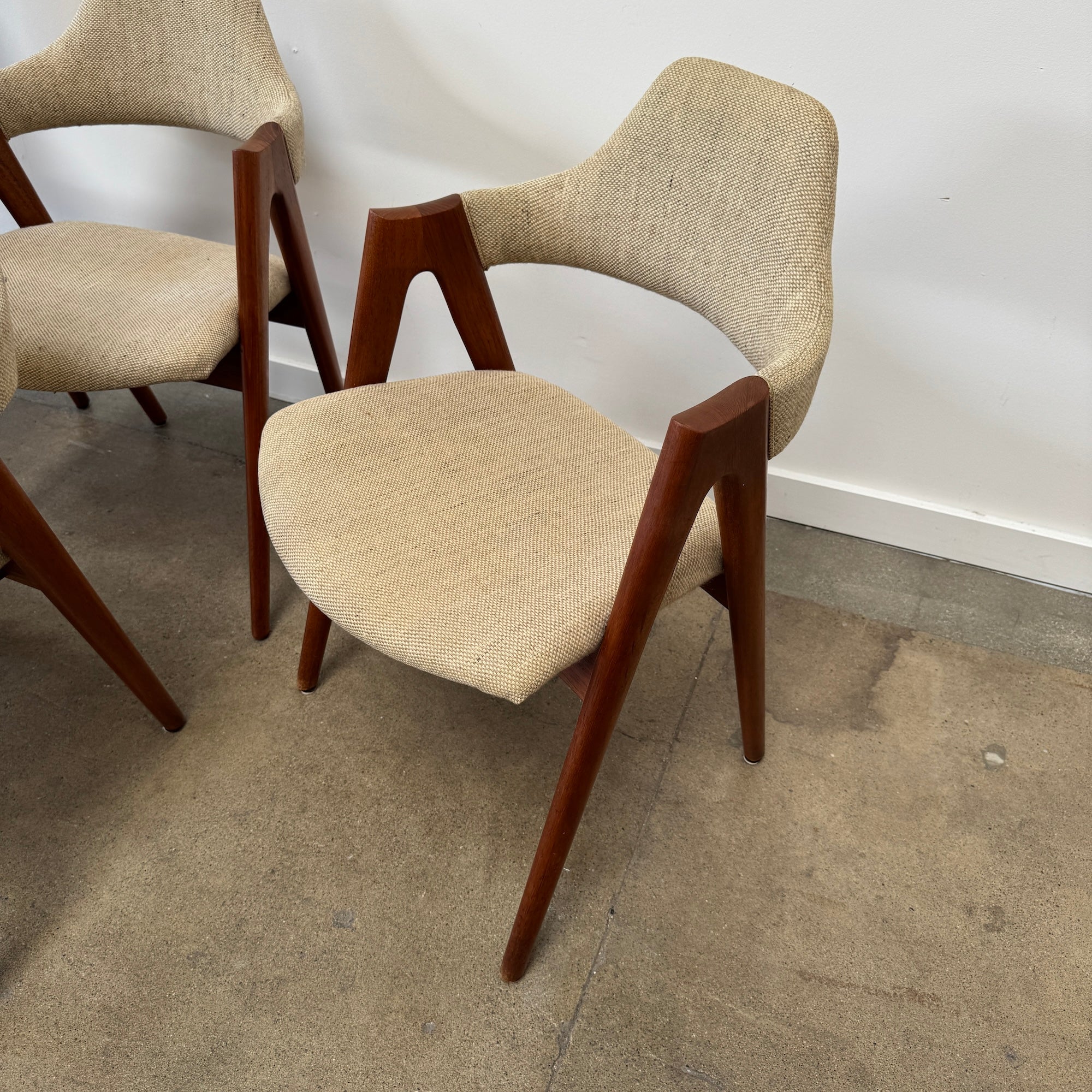 Danish Modern Kai Kristiansen Set of 6 Compass Teak Dining Chairs for SVA Møbler - Image 5