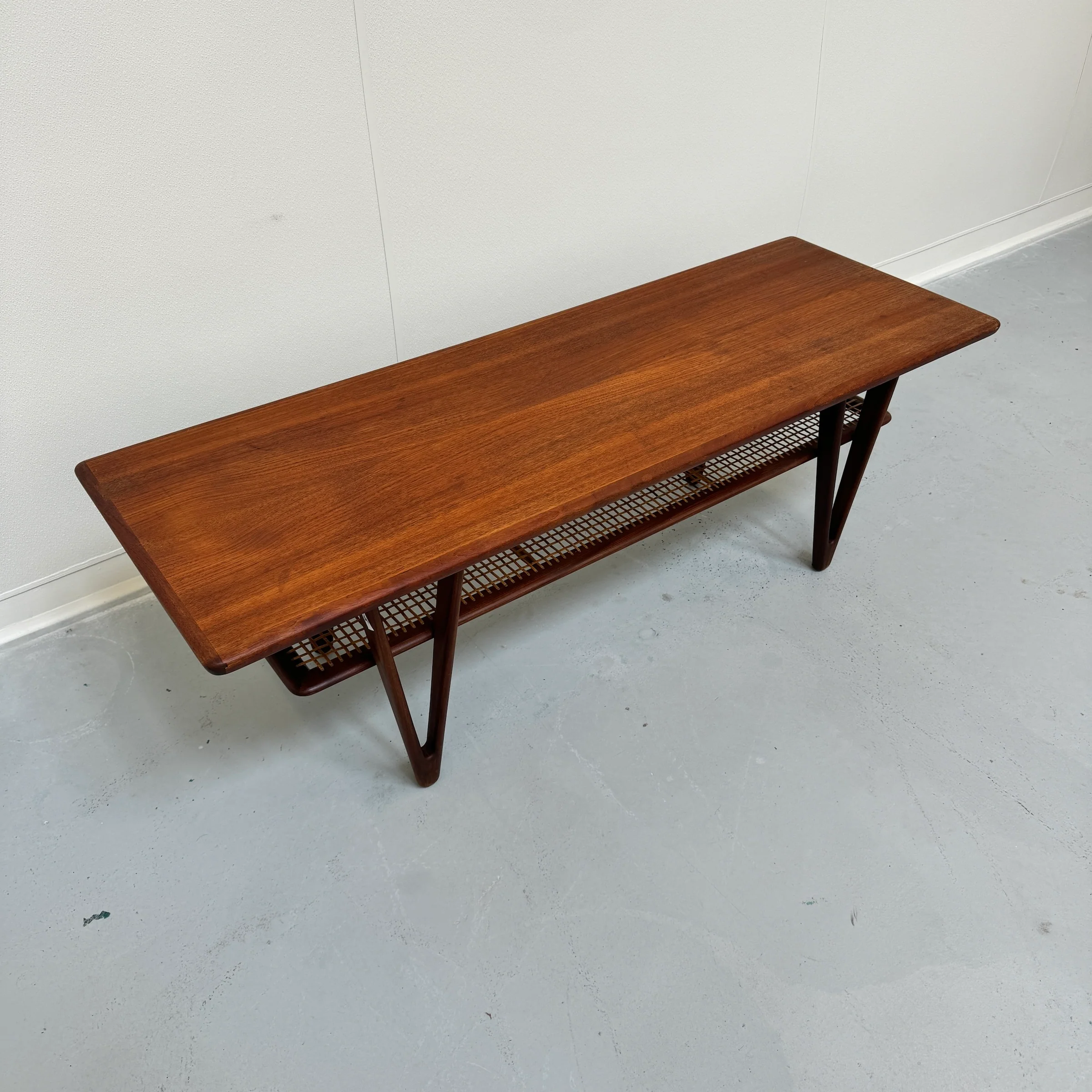 Danish Modern Kurt Østervig Teak V Shape Coffee Table - Image 3