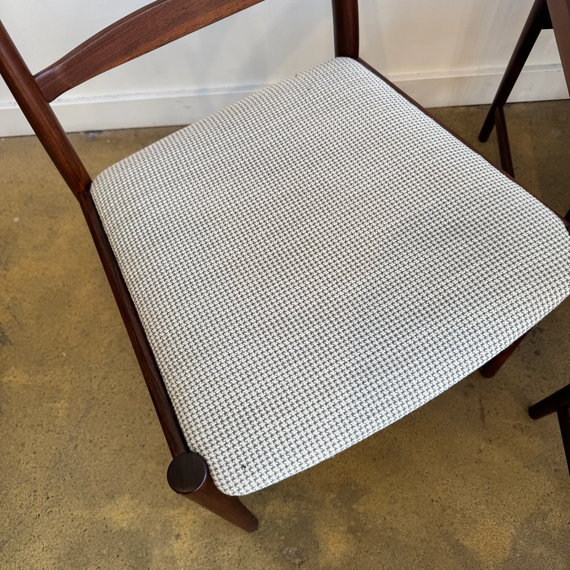 Danish Modern Ladder Back Rosewood Dining Chairs by Torbjorn Afdal for Vamo - Image 4