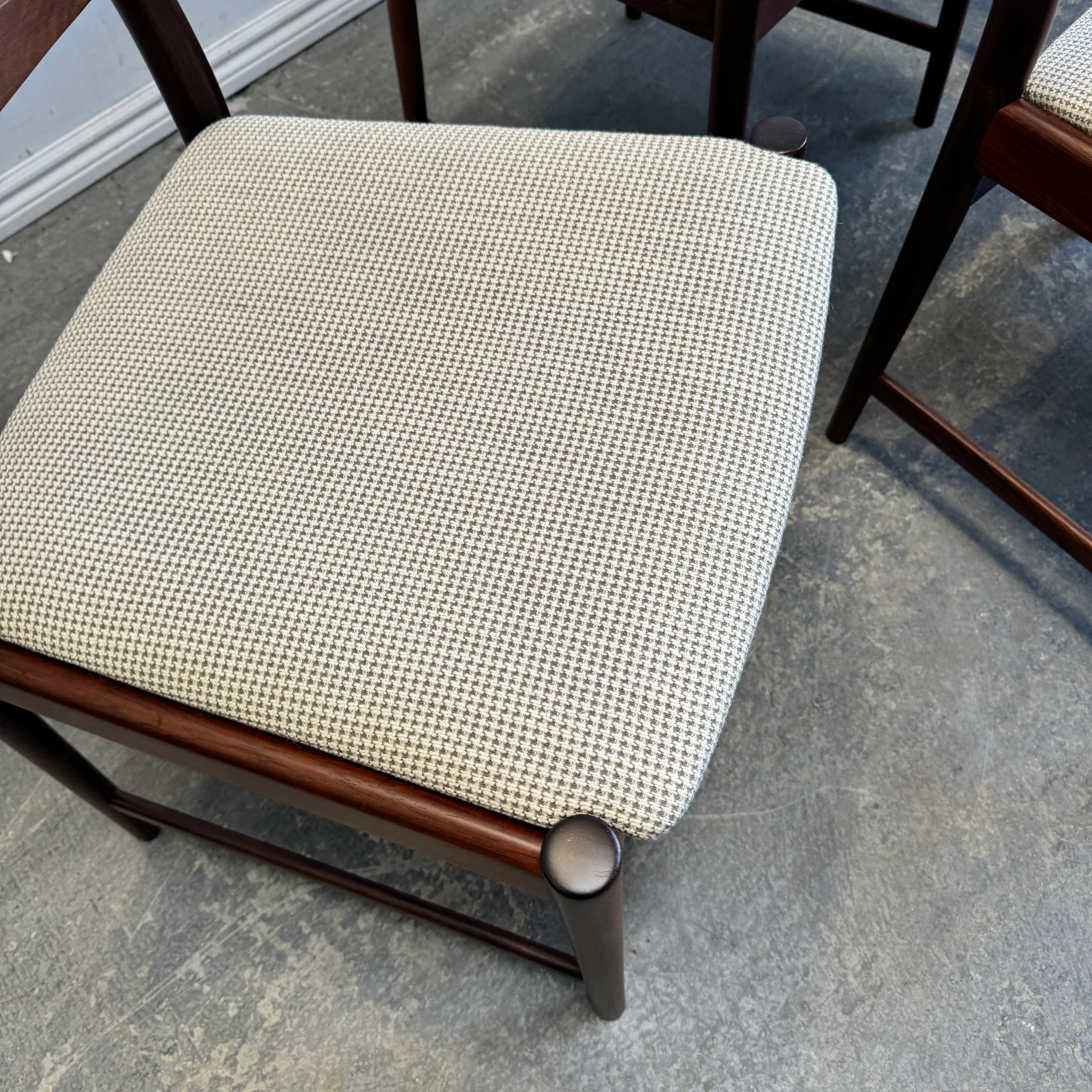 Danish Modern Ladder Back Rosewood Dining Chairs by Torbjorn Afdal for Vamo - Image 4