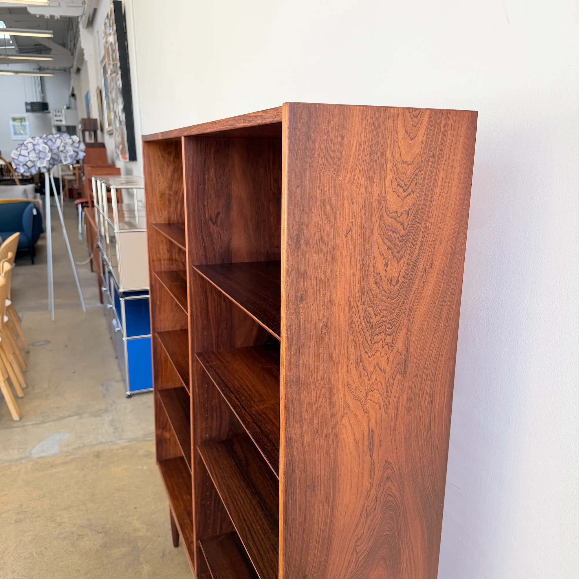 Danish Modern Large Rosewood Bookcase by Hundevad & Co - Image 7