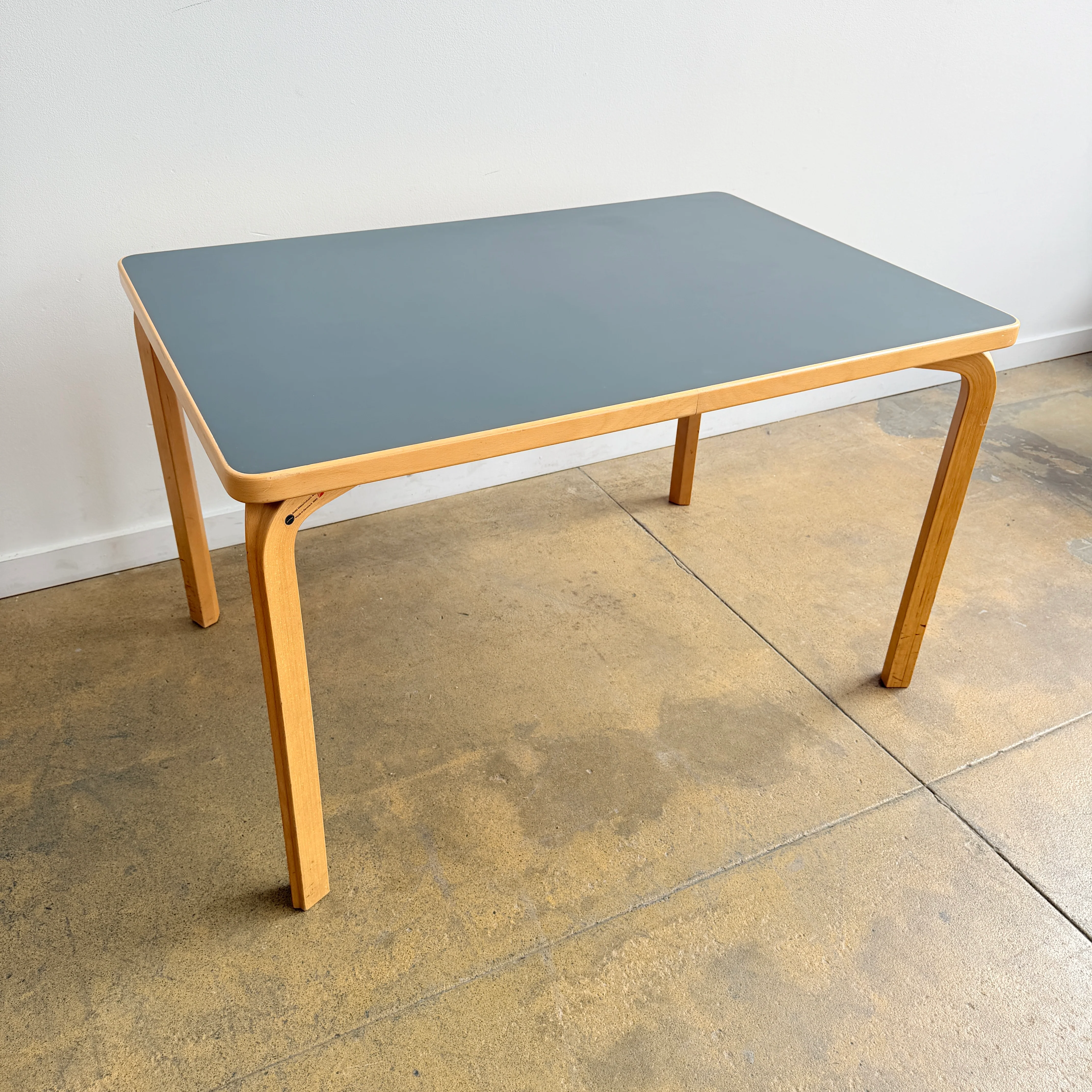 Danish Modern Magnus Olesen Dining Table/ Desk - Gray Laminate - Image 3