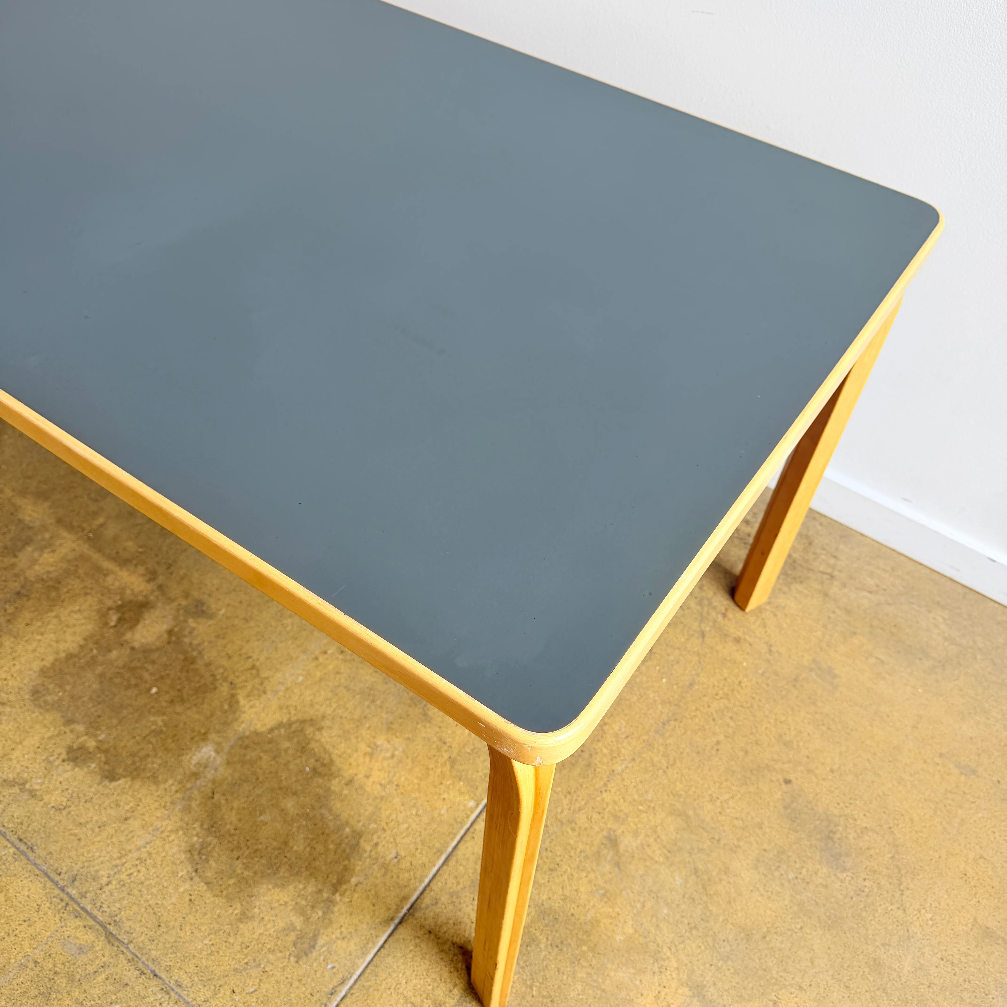 Danish Modern Magnus Olesen Dining Table/ Desk - Gray Laminate - Image 4