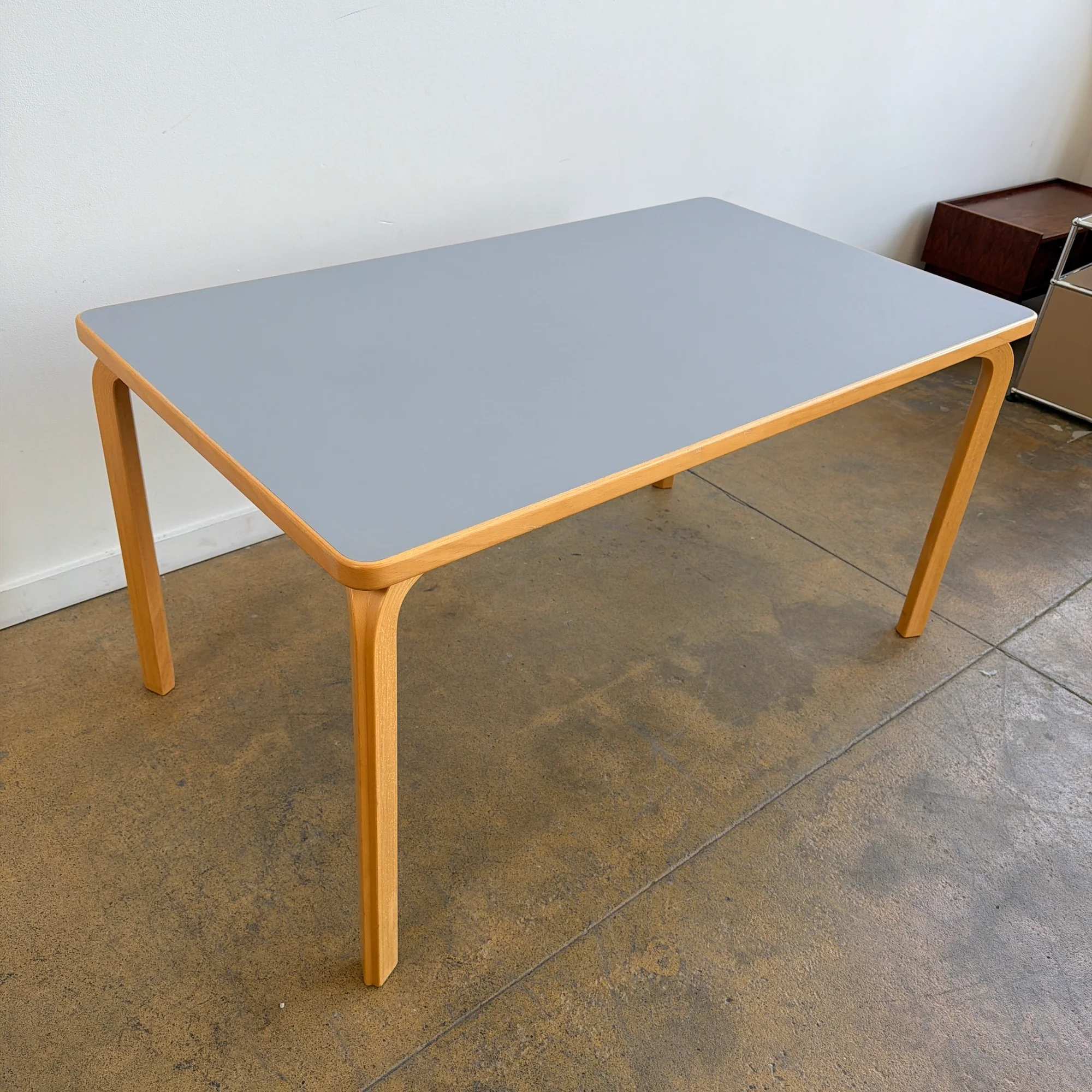 Danish Modern Magnus Olesen Dining Table - Gray Laminate - Image 3