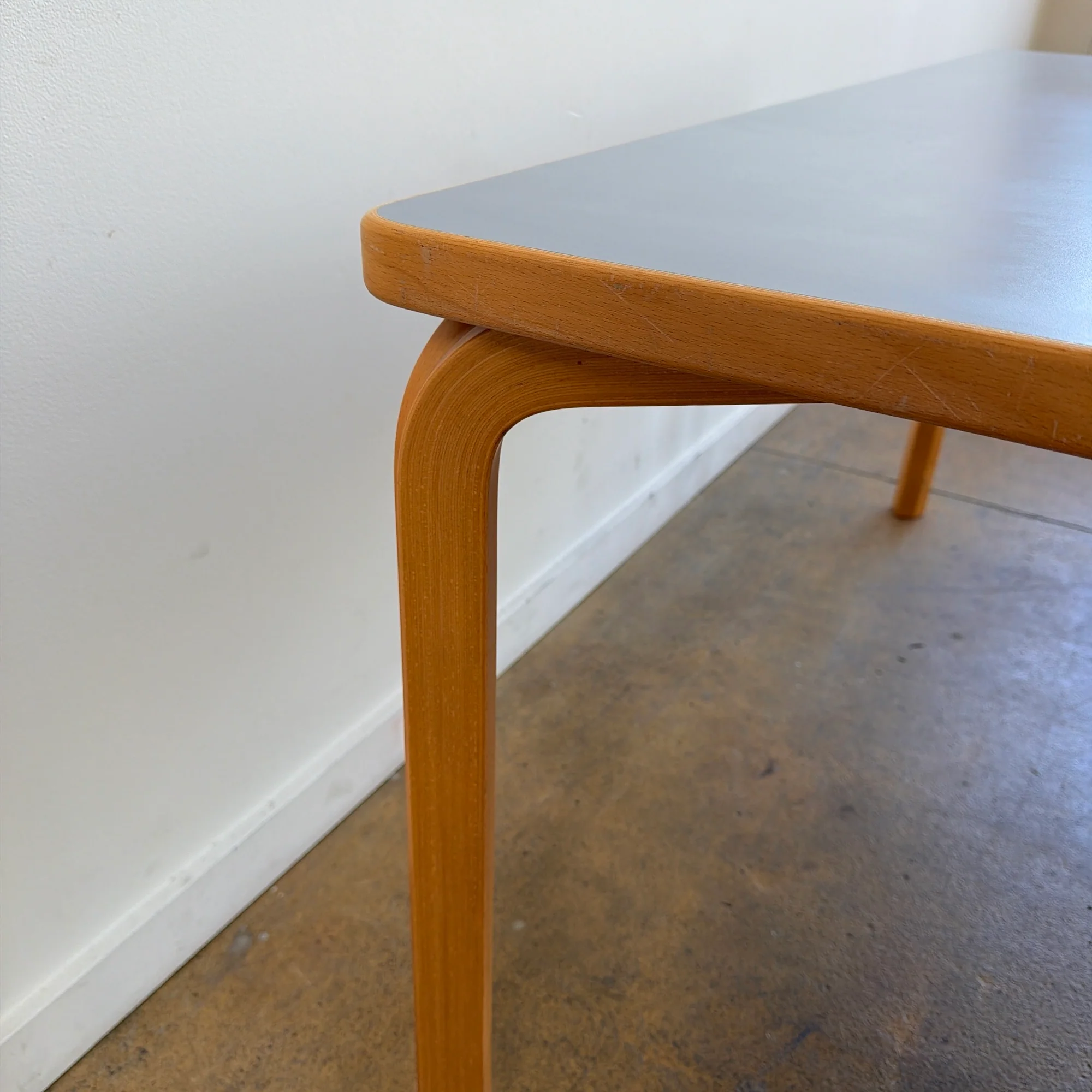 Danish Modern Magnus Olesen Dining Table - Gray Laminate - Image 6