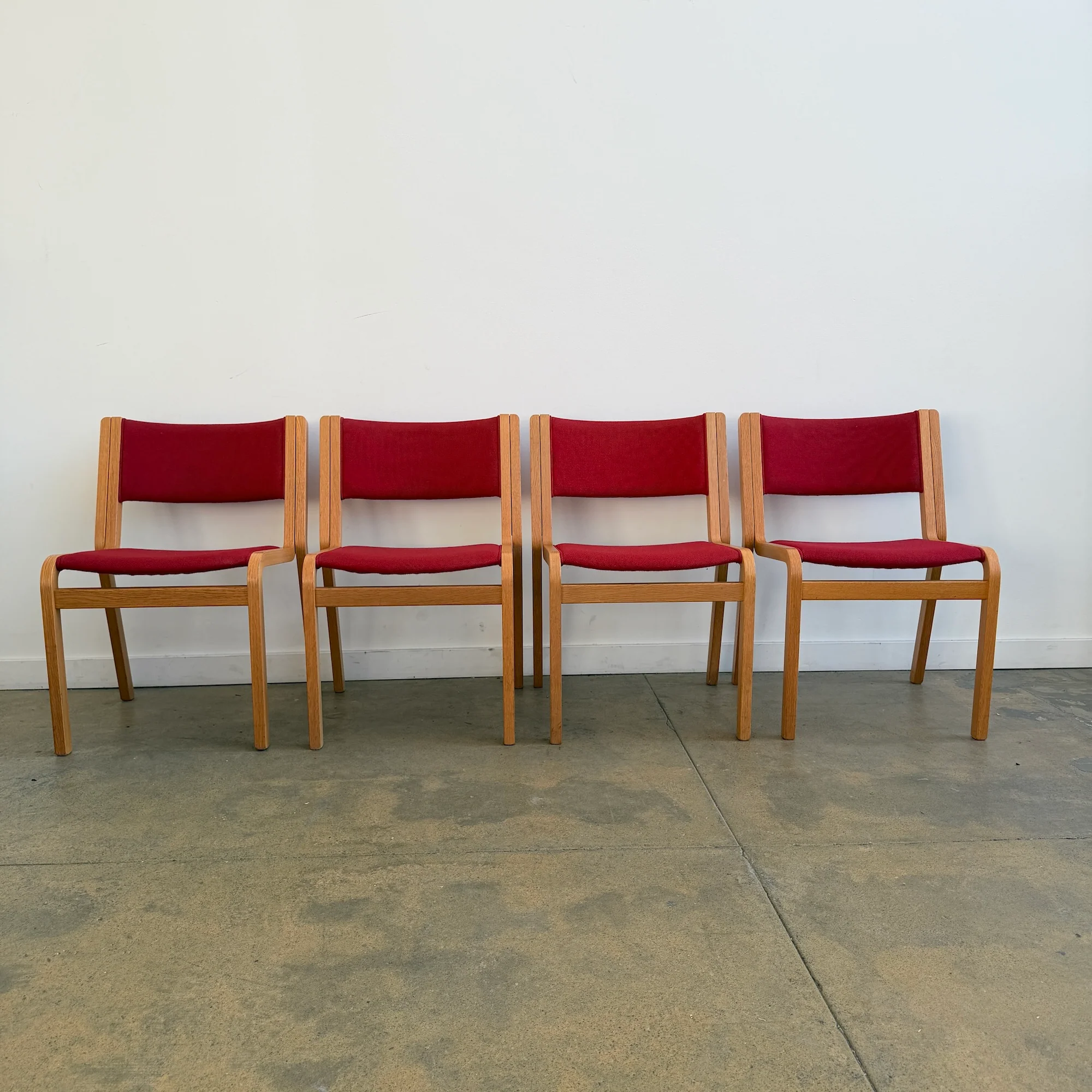 Danish Modern Magnus Olesen Upholstered 45-Series Dining Chairs - Image 2