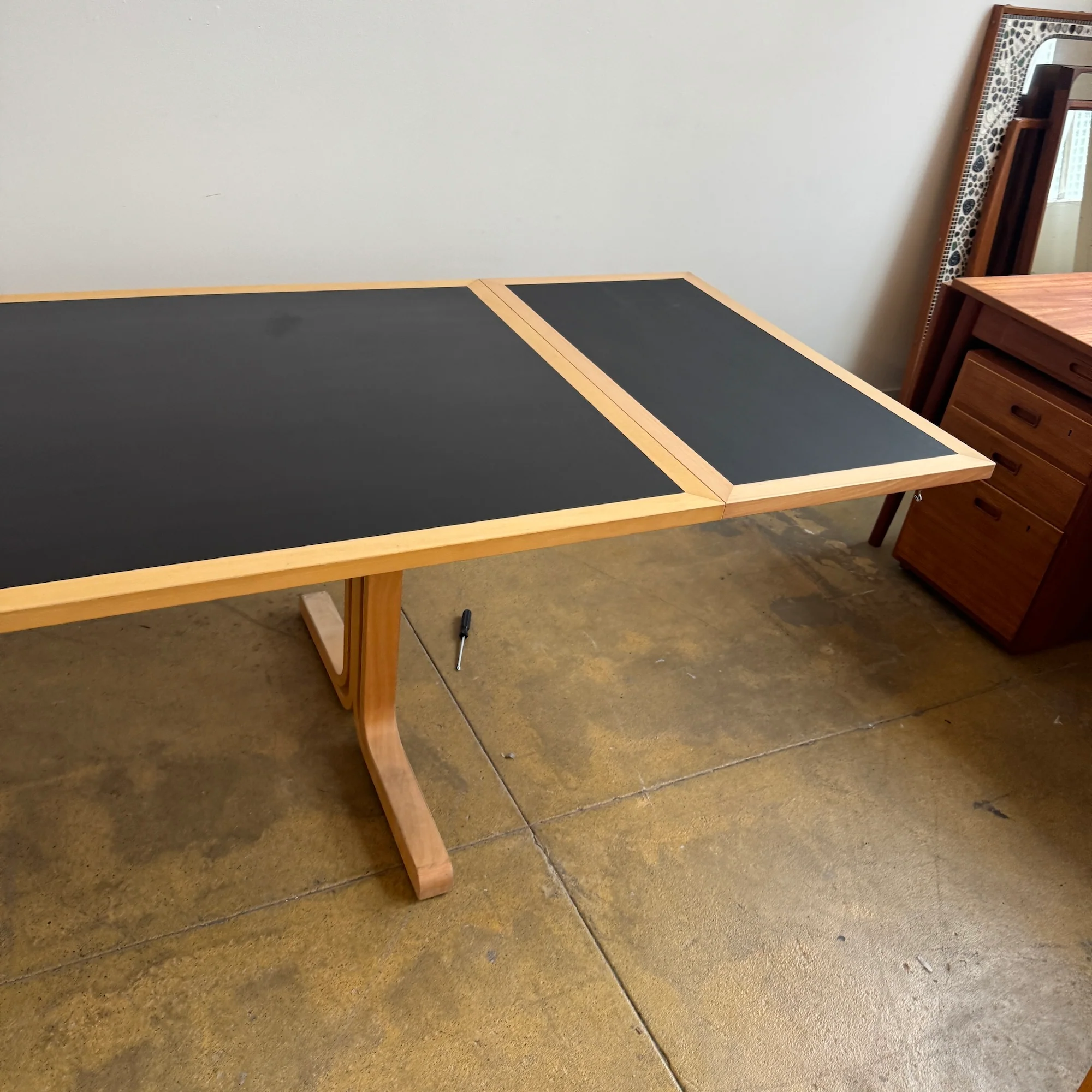 Danish Modern Magnus Olesen XL Expandable Oak Dining Table / Desk - Image 10