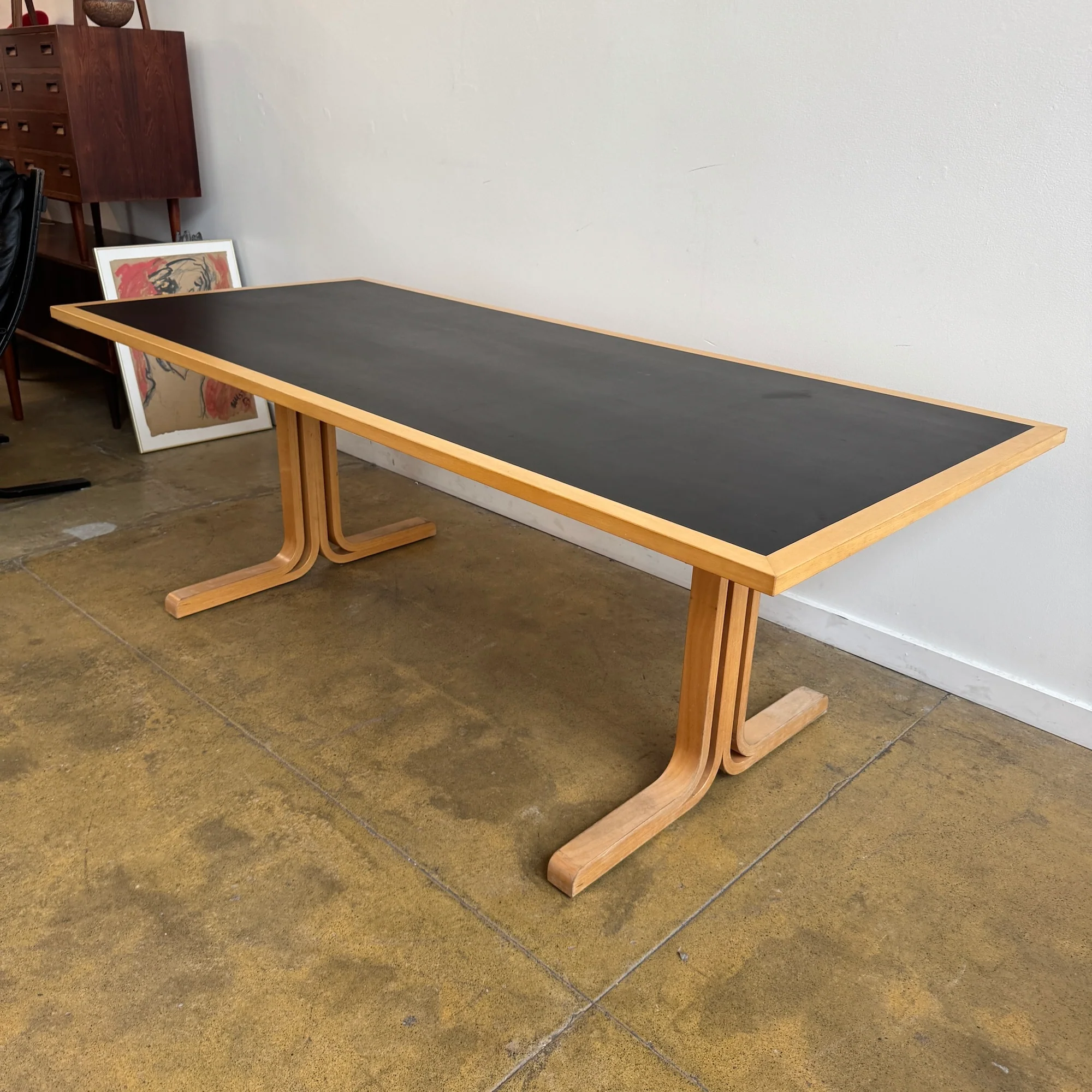 Danish Modern Magnus Olesen XL Expandable Oak Dining Table / Desk - Image 7