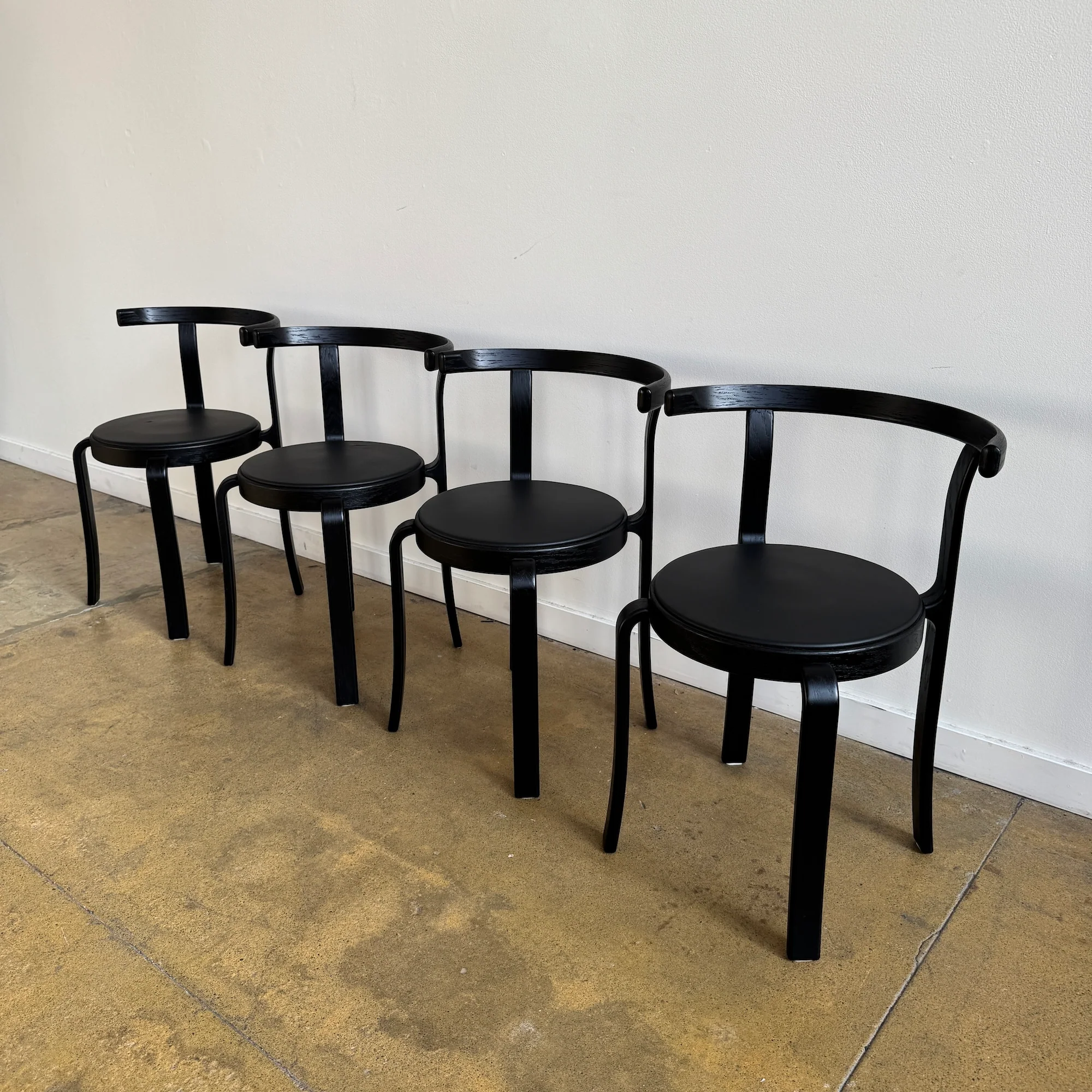 Danish Modern Magnus Olsen All black Model 8000 dining chairs - Image 3