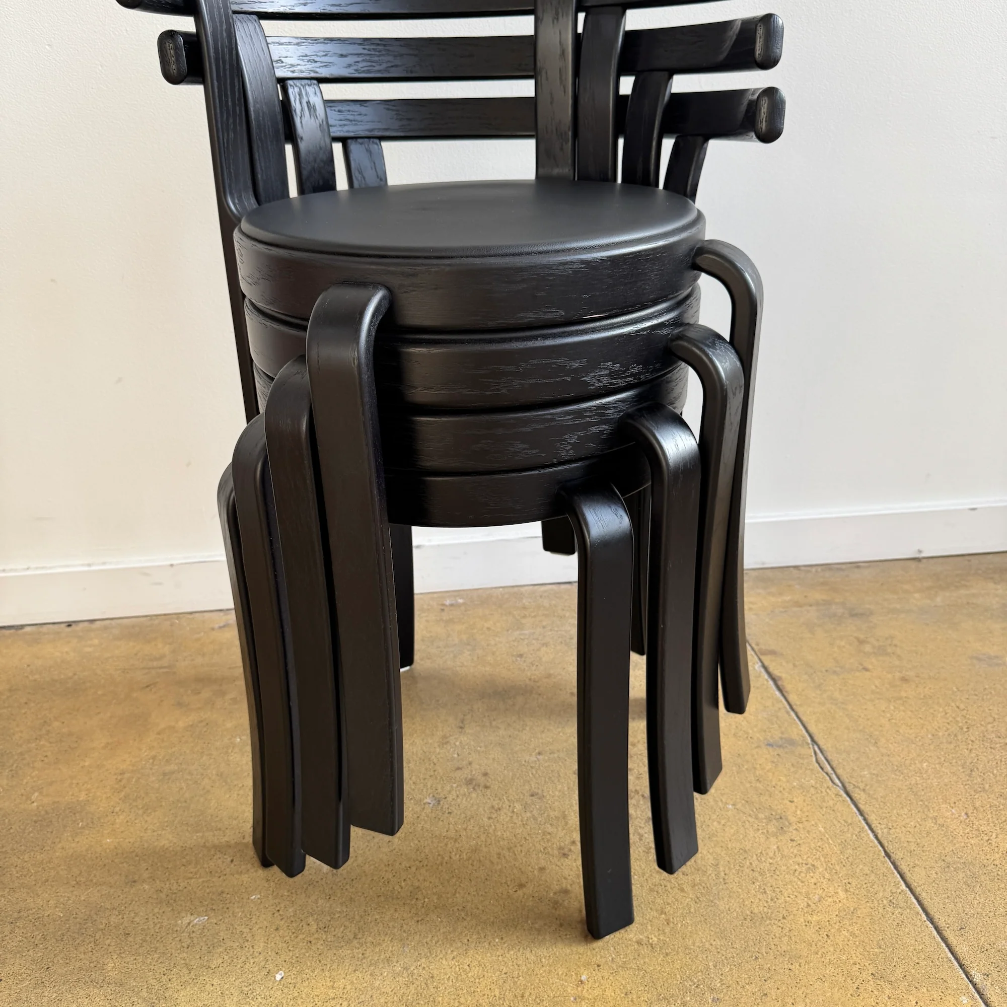 Danish Modern Magnus Olsen All black Model 8000 dining chairs - Image 6