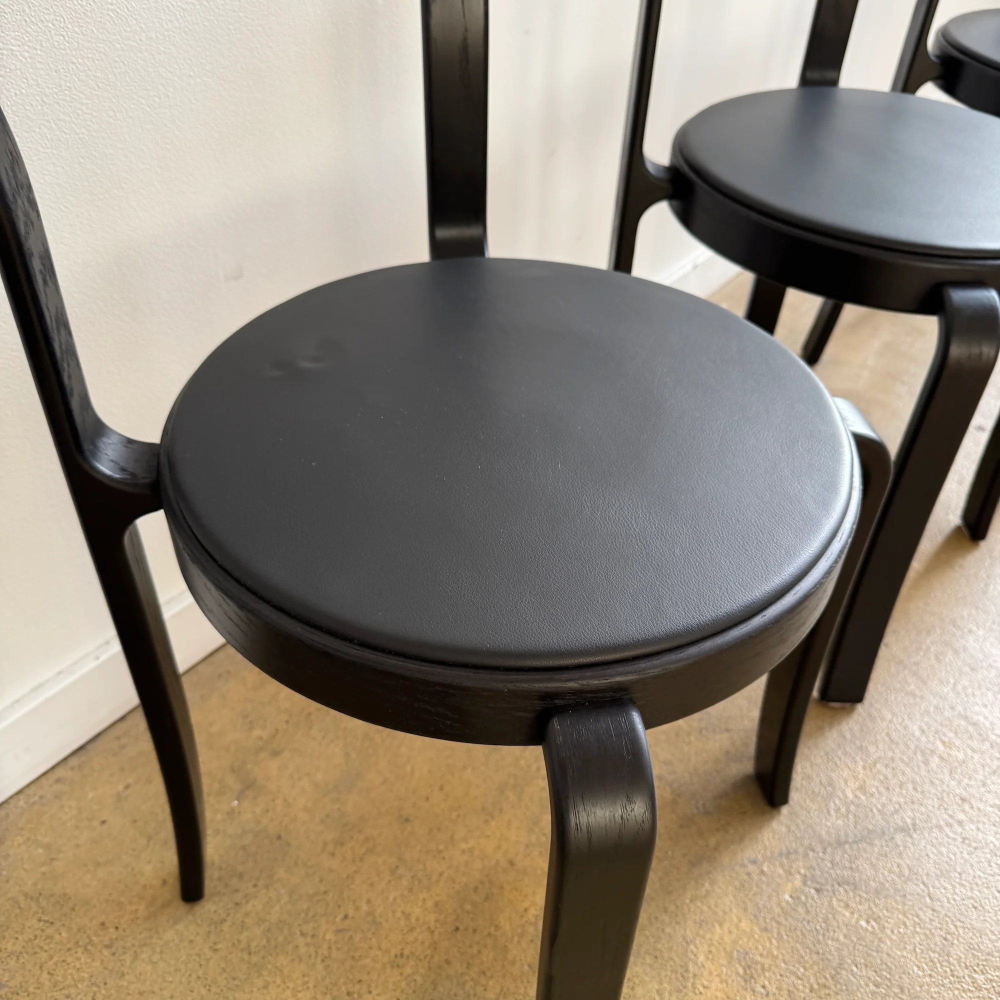 Danish Modern Magnus Olsen All black Model 8000 dining chairs - Image 7