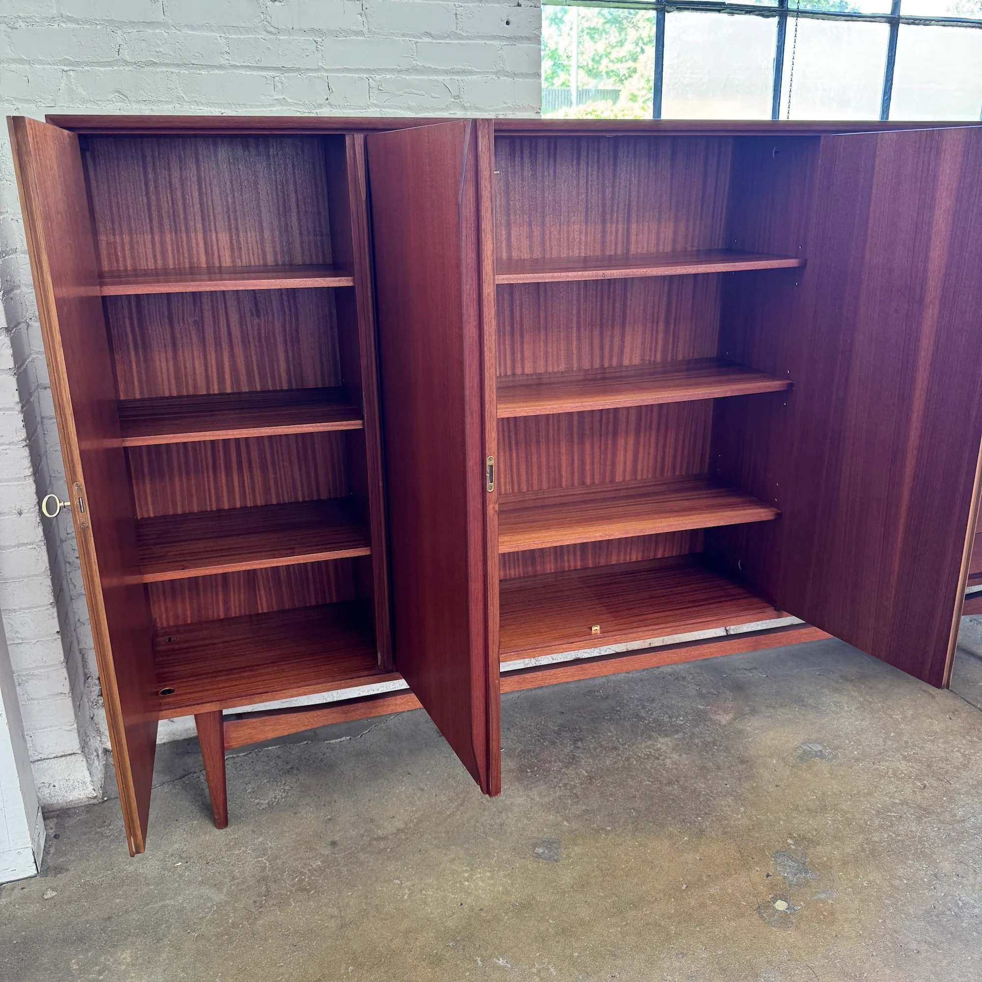 Danish Modern "Massive" Teak Cabinet by Althoff 1963 - Image 5