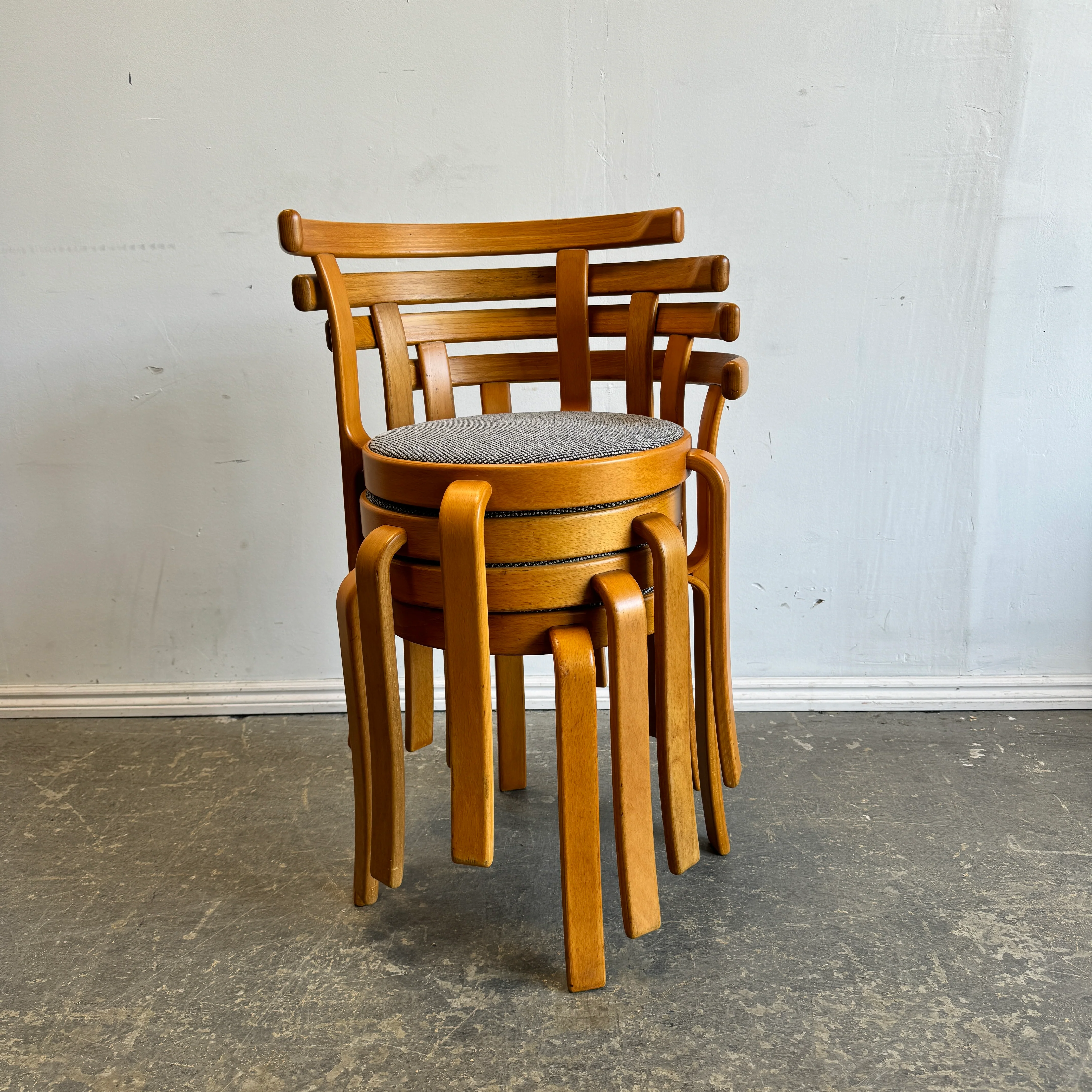 Danish Modern Model 8000 Magnus Olesen set of 4 dining chairs