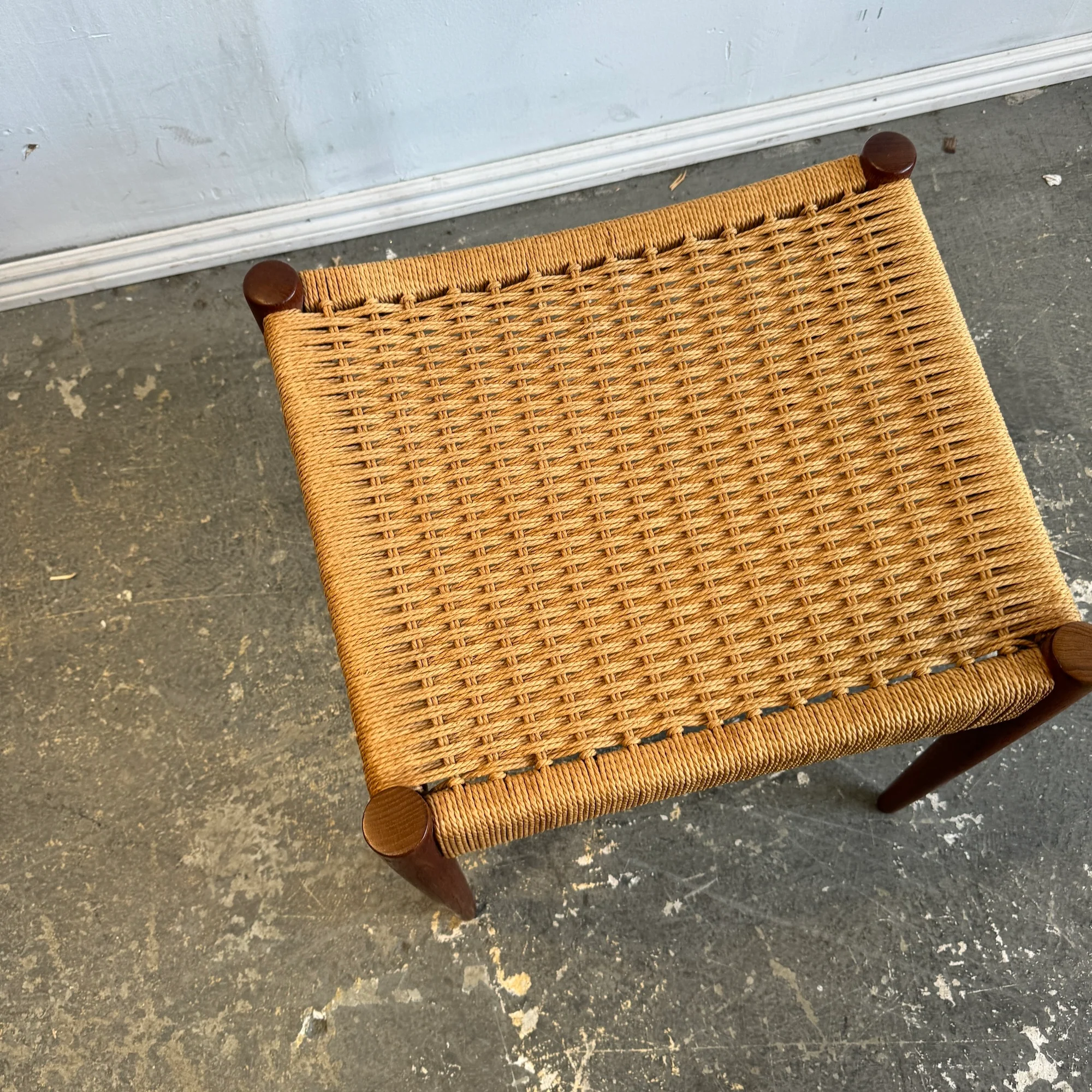 Danish Modern Mogens Kold Teak Stool By Arne Hovmand Olsen - Image 3