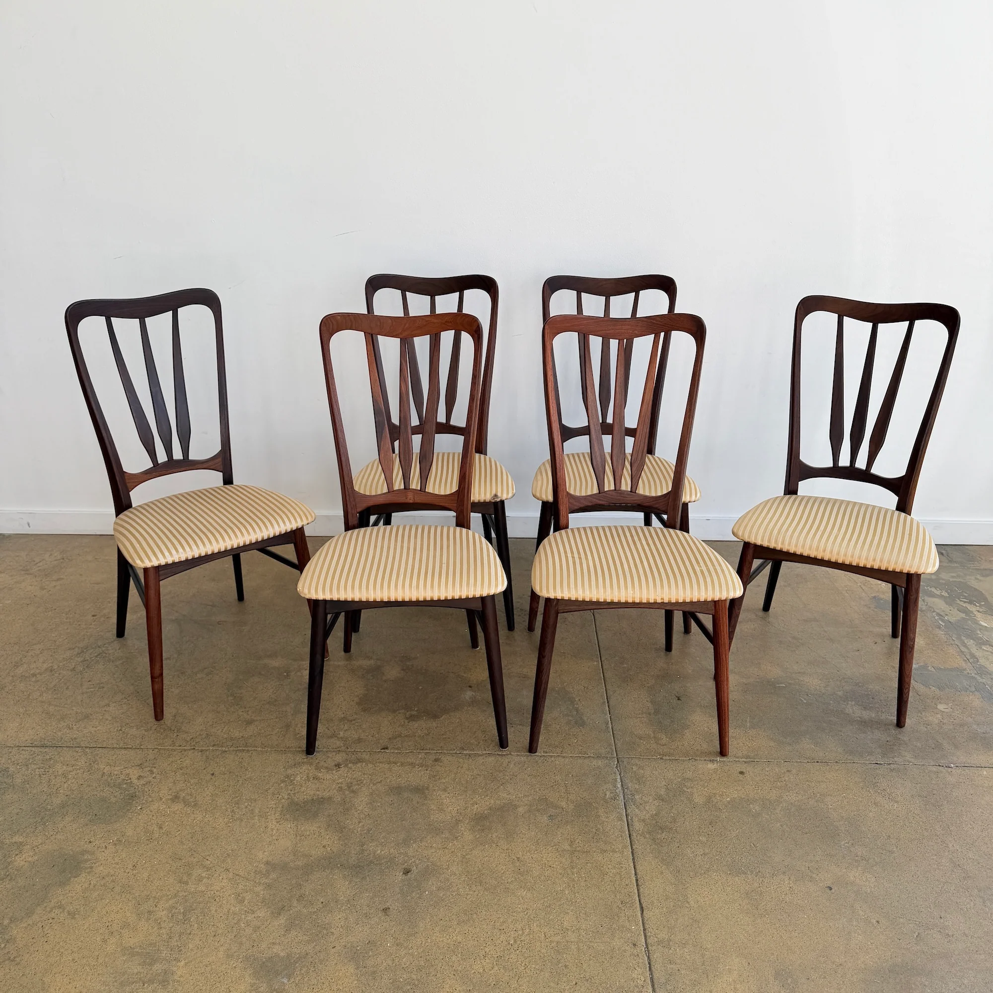 Danish Modern Niels Koefoed “Ingrid” Rosewood Dining Chairs (Free Upholstery) - Image 2