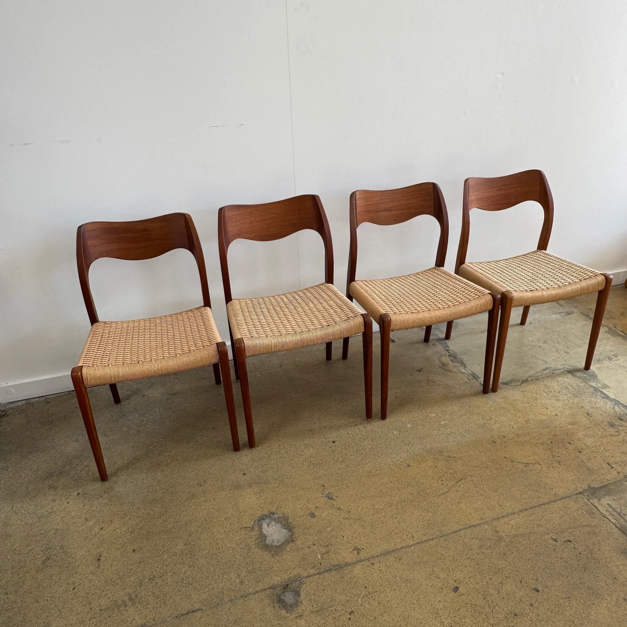 Danish Modern Niels Moller Model 71 dining chairs - Image 3