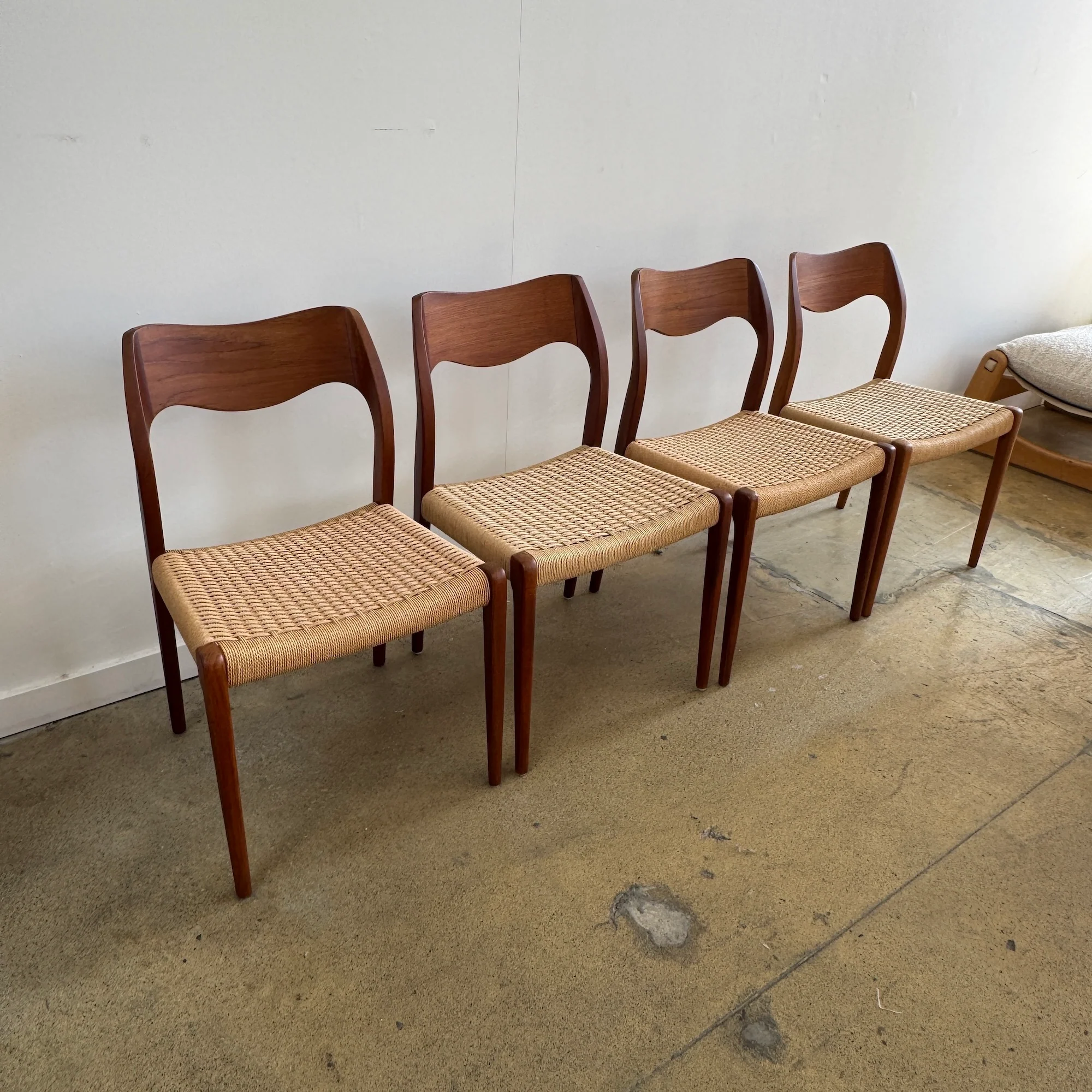 Danish Modern Niels Moller Model 71 dining chairs - Image 5