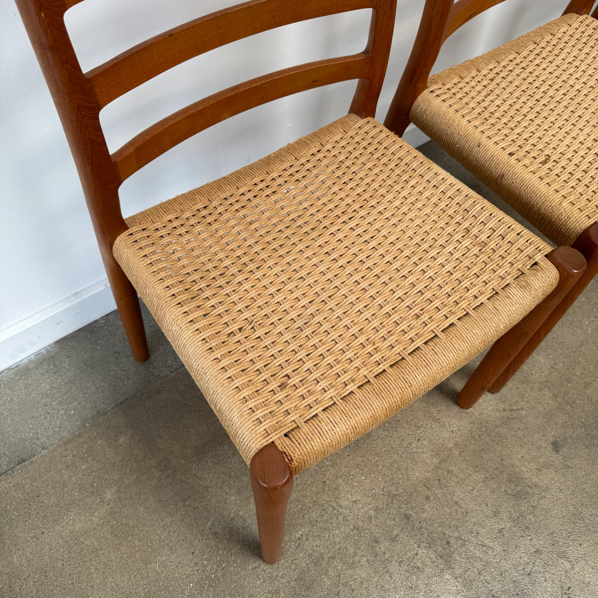 Danish Modern Niels Moller Model 85 4 dining chairs - Image 7