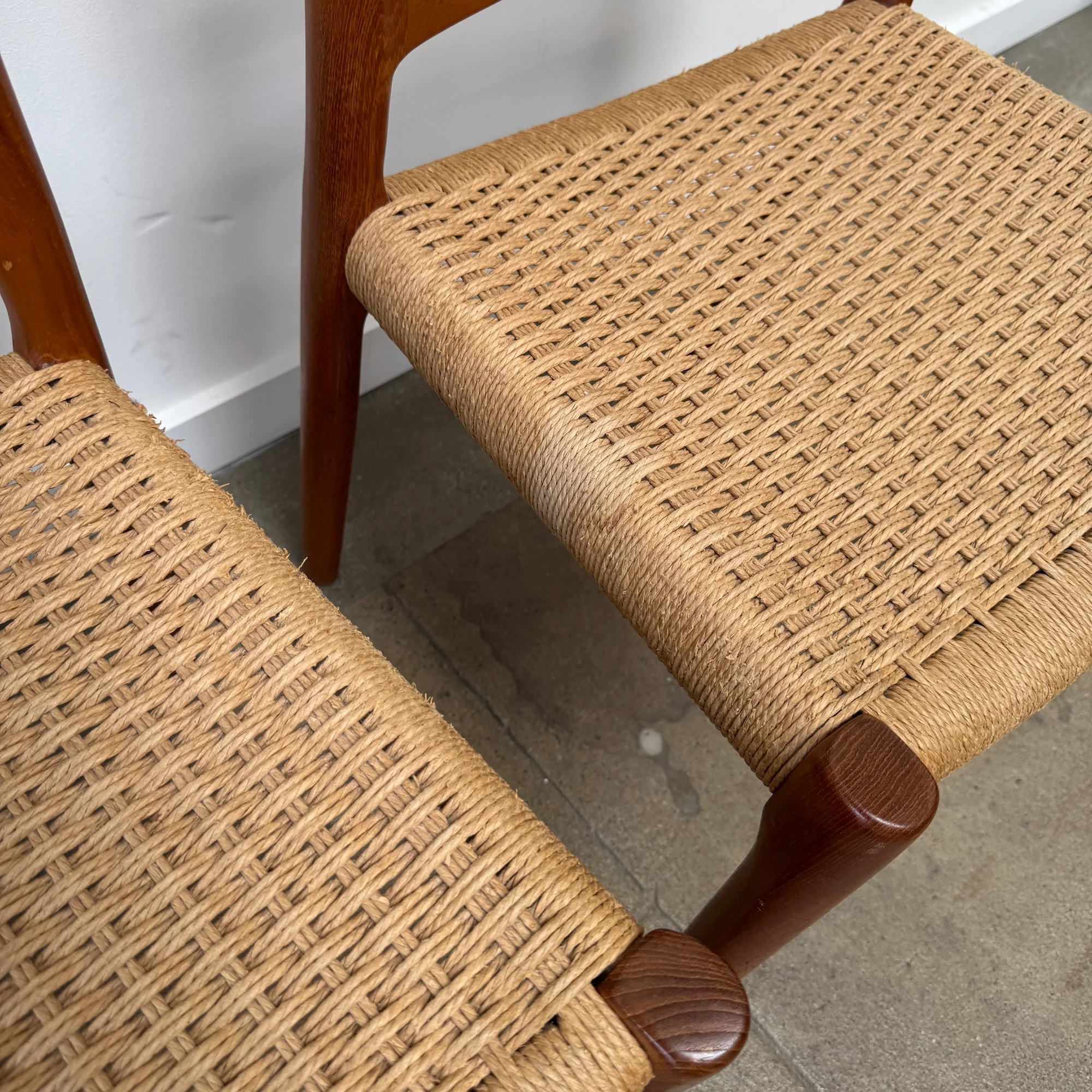 Danish Modern Niels Moller Model 85 4 dining chairs - Image 8