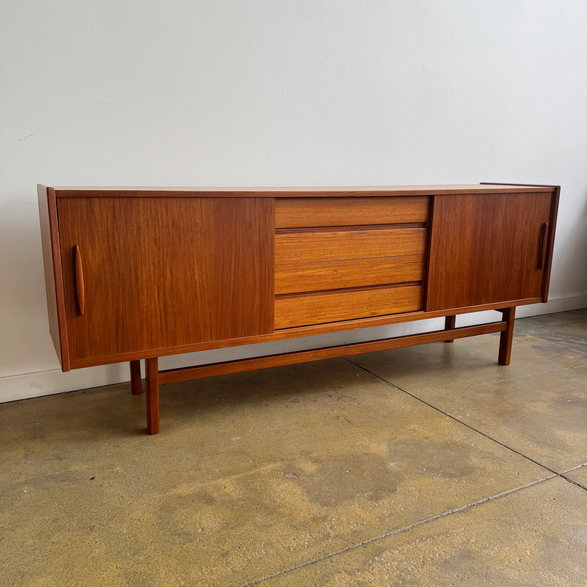 Danish Modern Nils Jonson Sliding Teak Sideboard for Troeds(Refinished) - Image 3