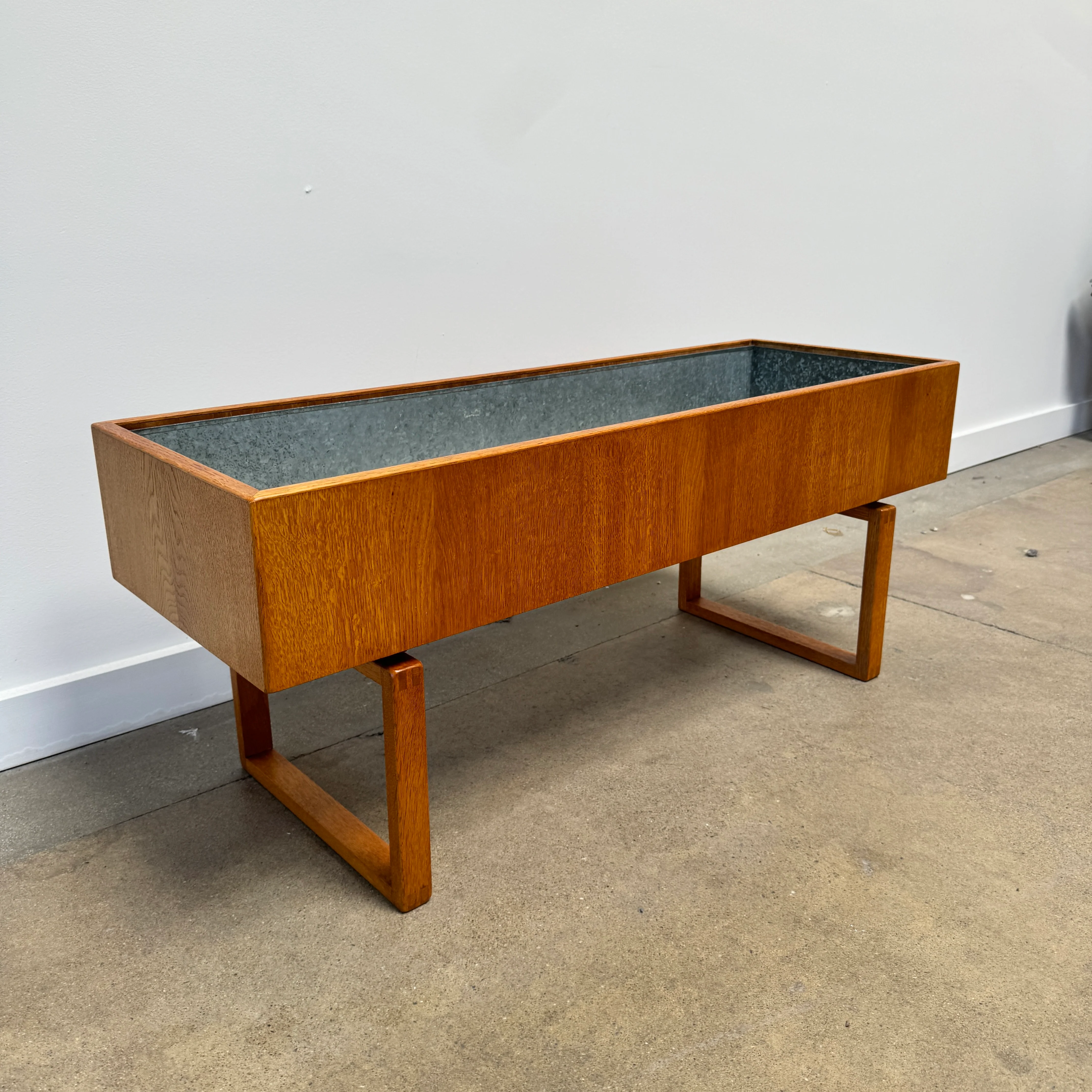 Danish Modern Oakwood Planter by Kai Kristiansen For Salin Mobler - Image 2