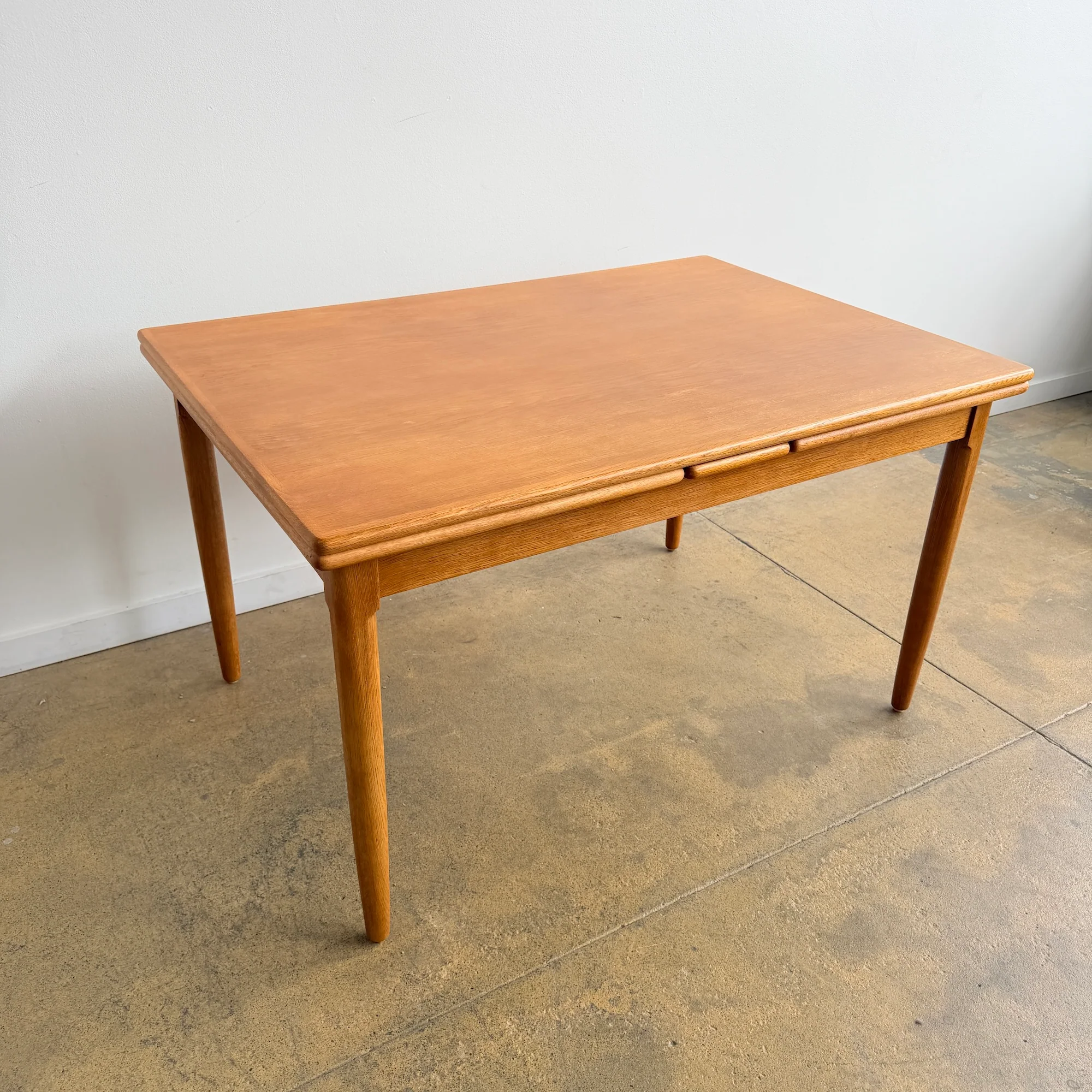 Danish Modern Oakwood Skovman & Andersen Expandable Dining Table (Refinished) - Image 7